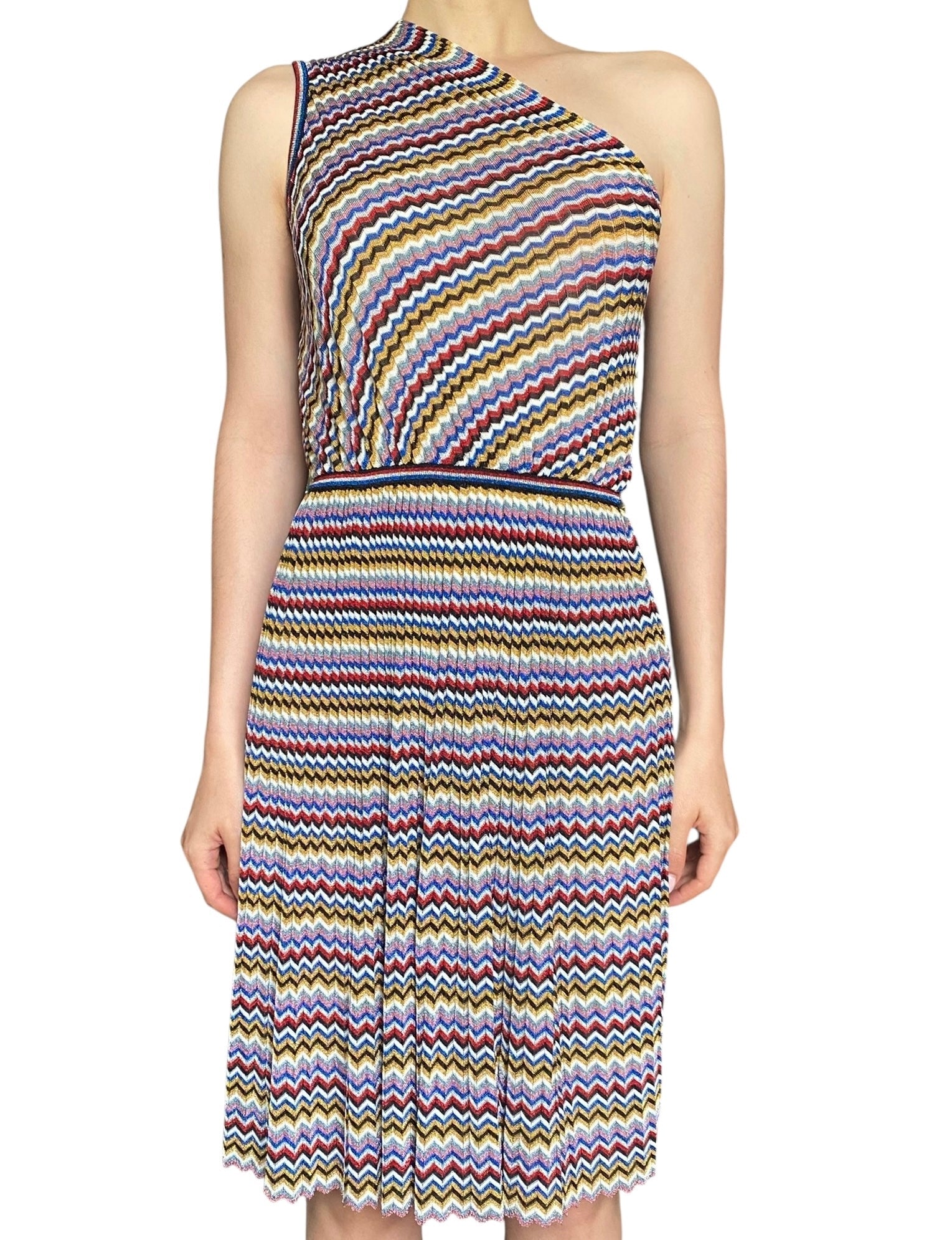 Missoni Multicolour Stripe Knit Mini Dress - 42 / US 4-6