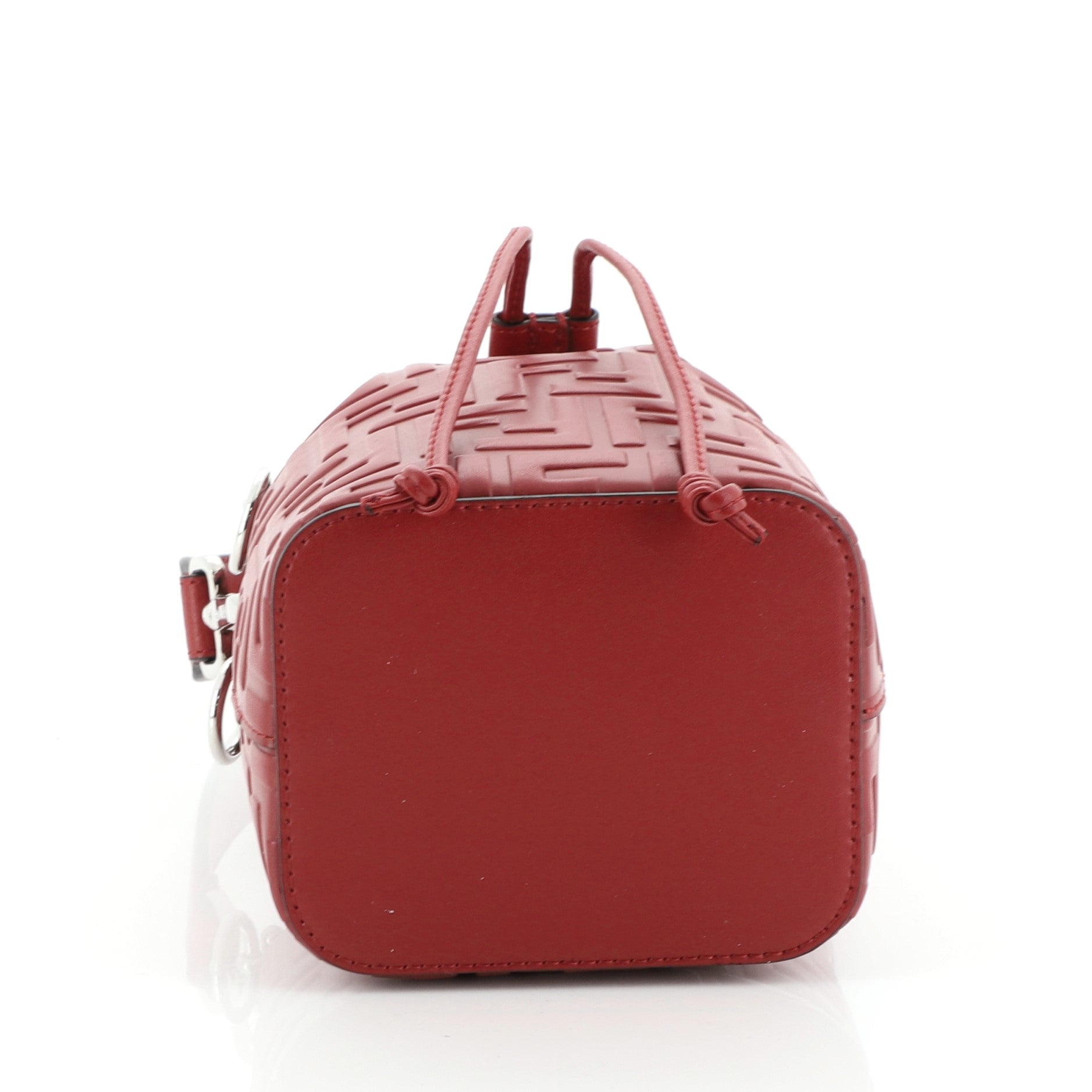 Mon Tresor Bucket Bag Zucca Embossed Leather Mini