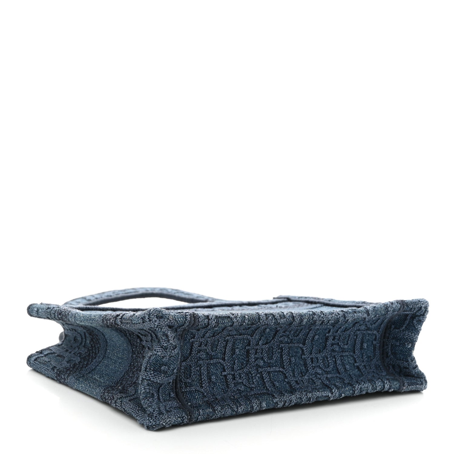 Oblique Denim Mini Book Tote Blue