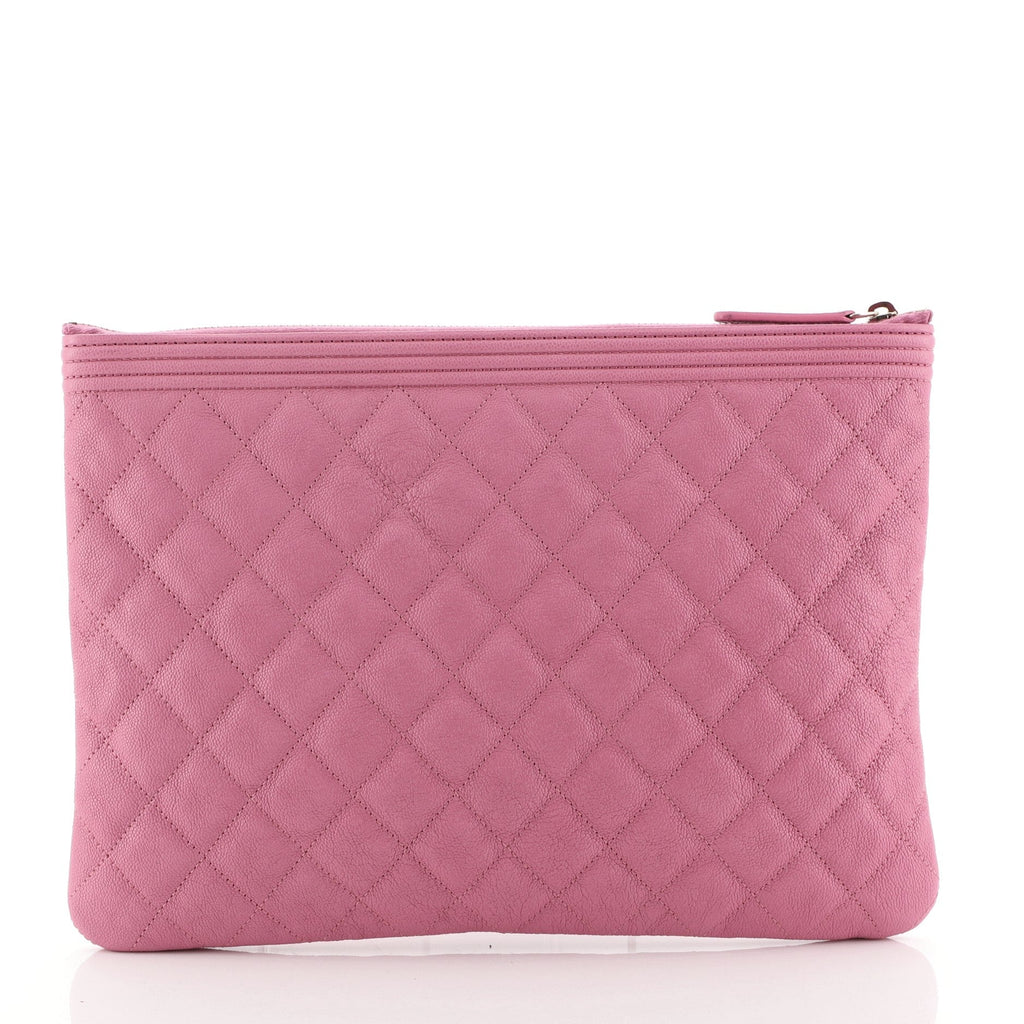 Boy O Case Clutch Quilted Caviar Medium