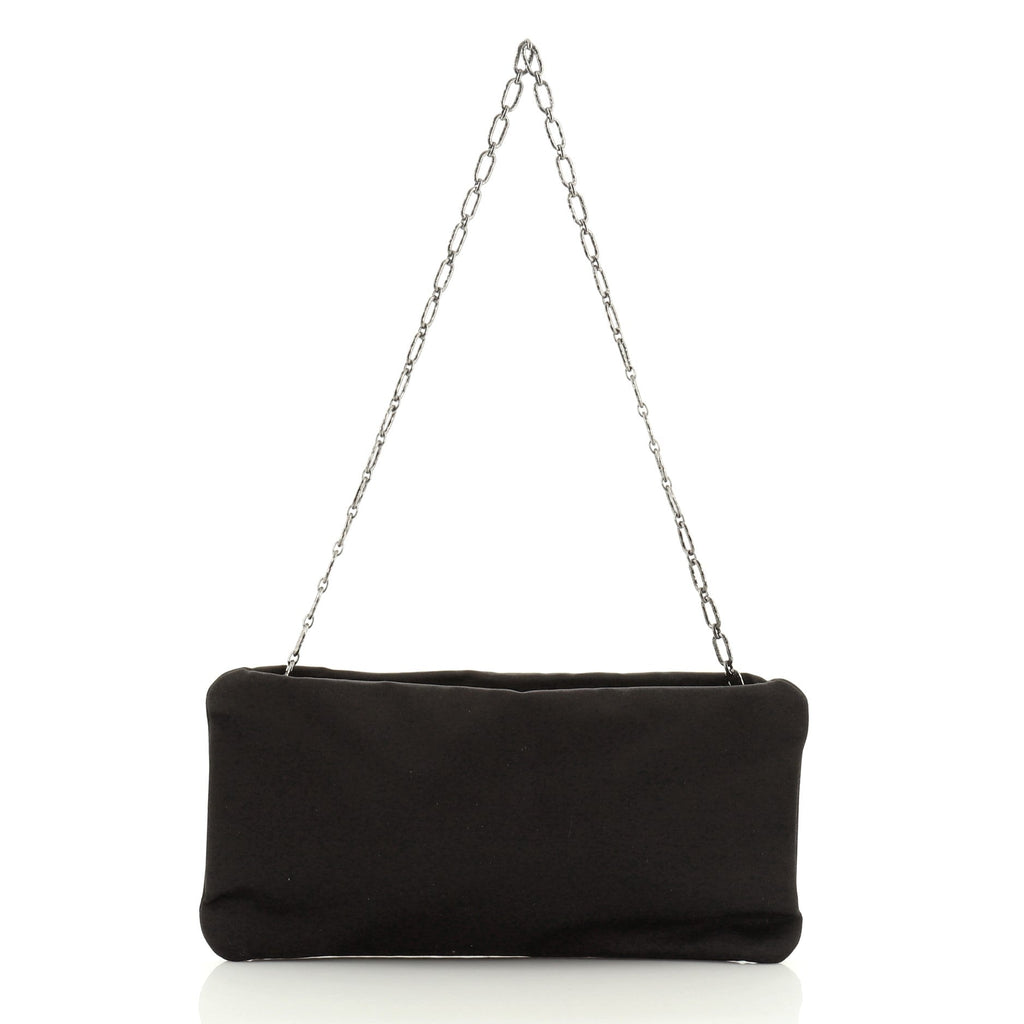Camellia Diamante Convertible Clutch Crystal Embellished Satin Small