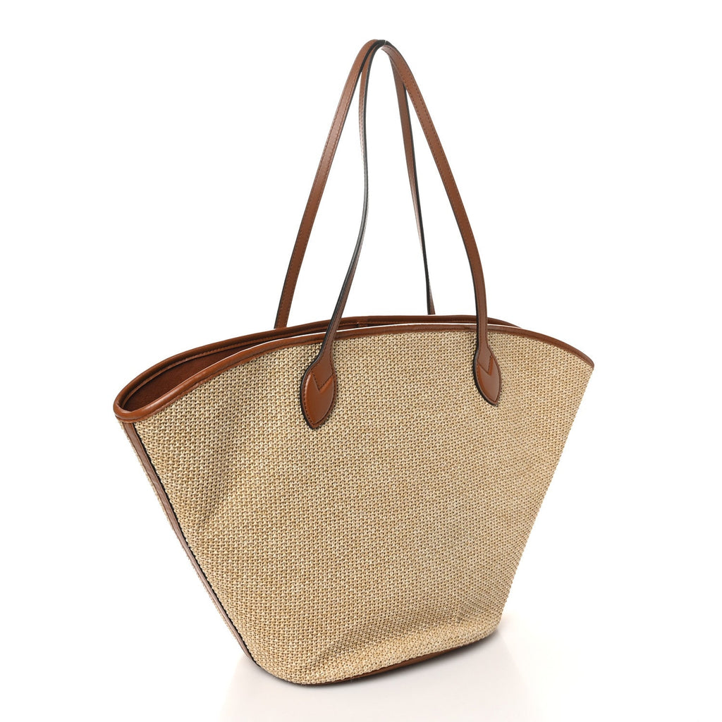 Raffia Saint Jacques Tote Caramel