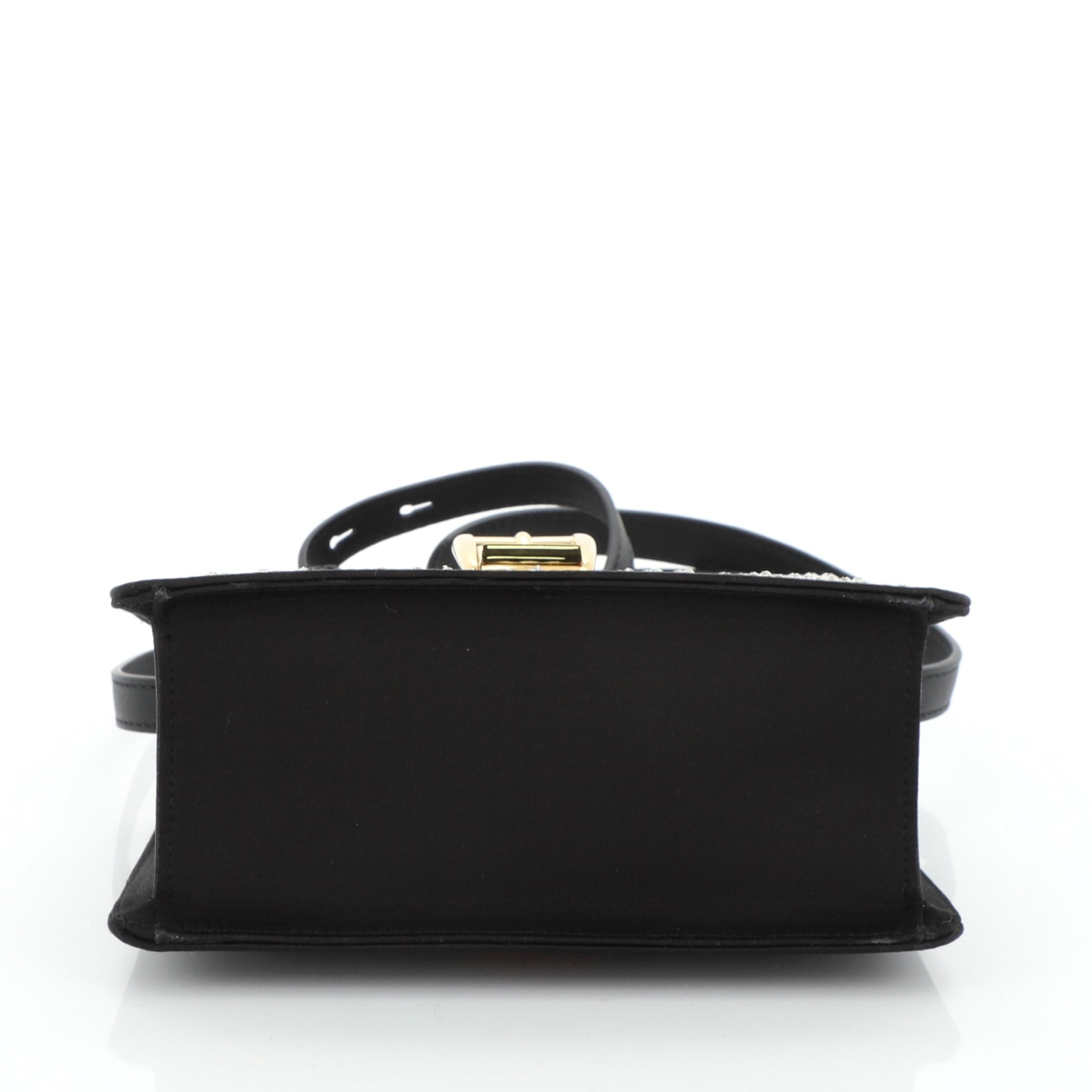 Sylvie Top Handle Bag Crystal Embellished Satin Mini