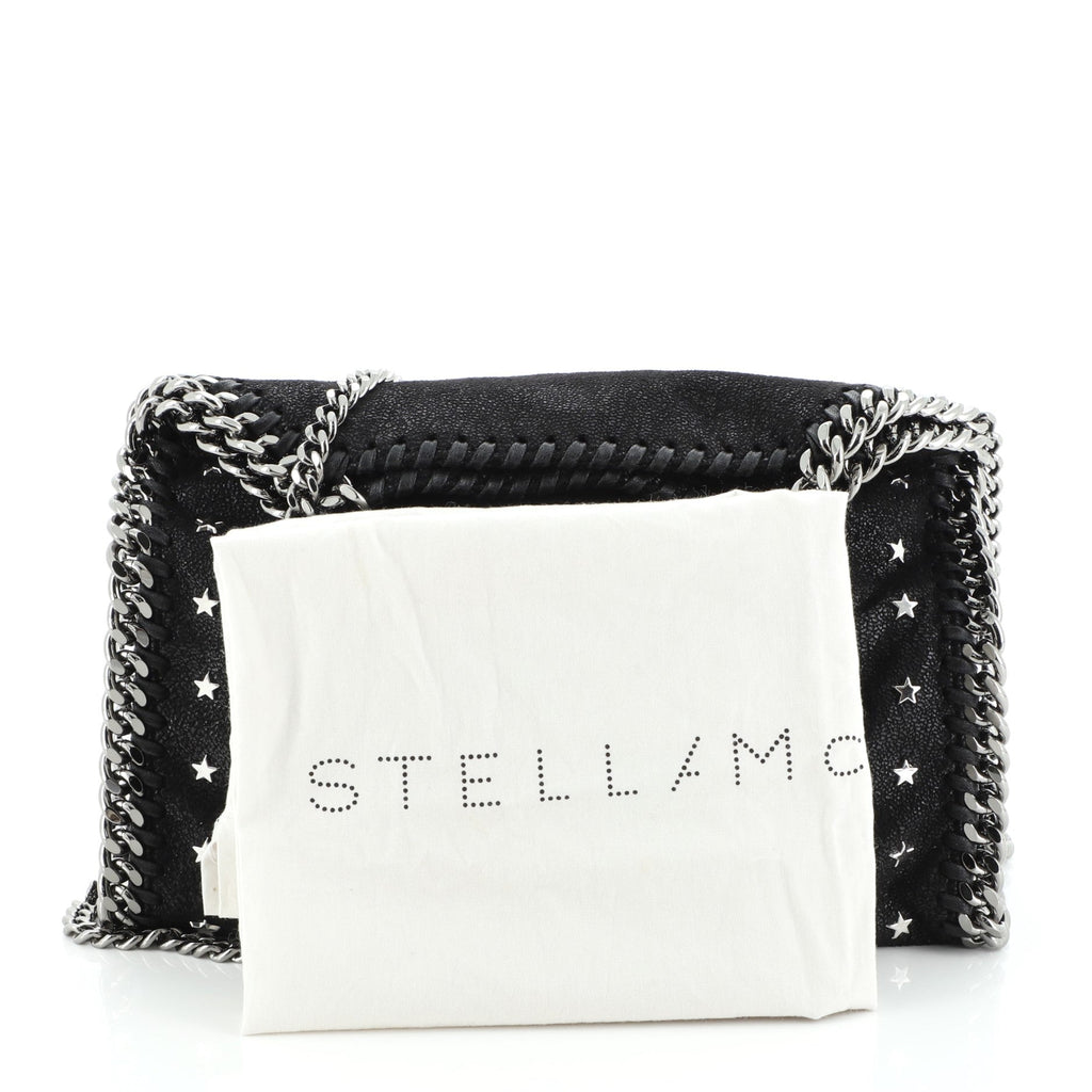 Falabella Fold Over Crossbody Bag Studded Shaggy Deer Mini