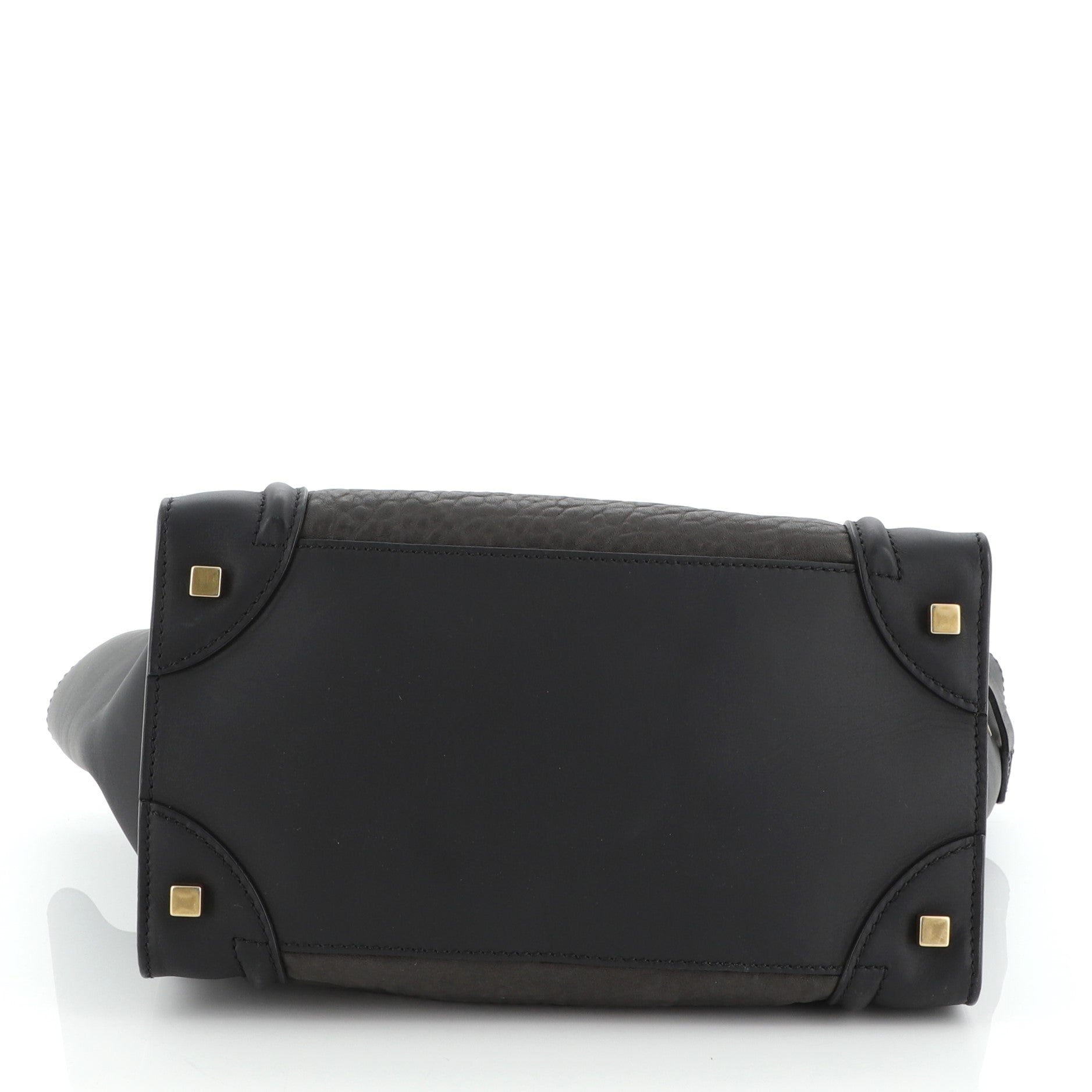 Tricolor Luggage Bag Leather Mini