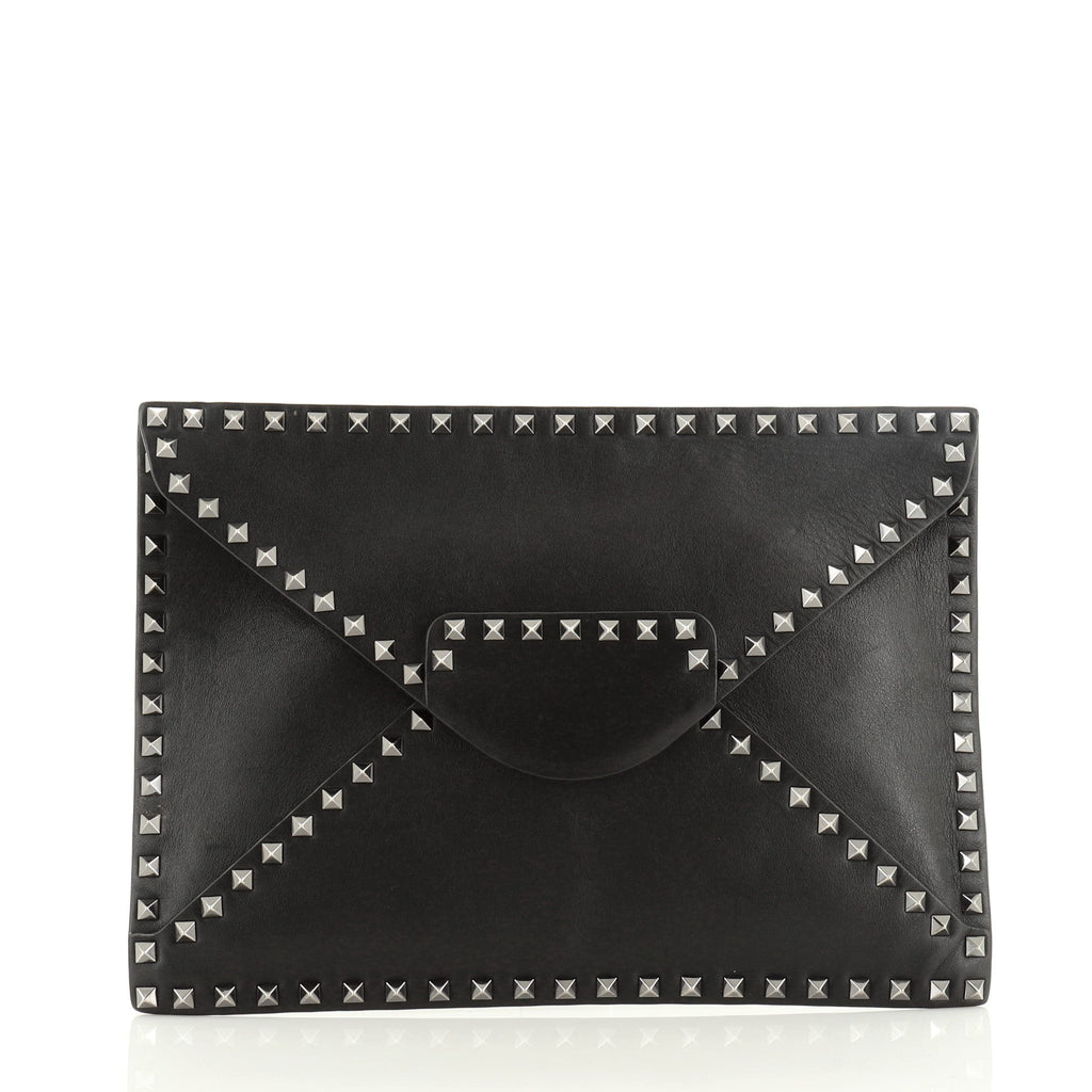 Rockstud Untitled Clutch Leather Medium