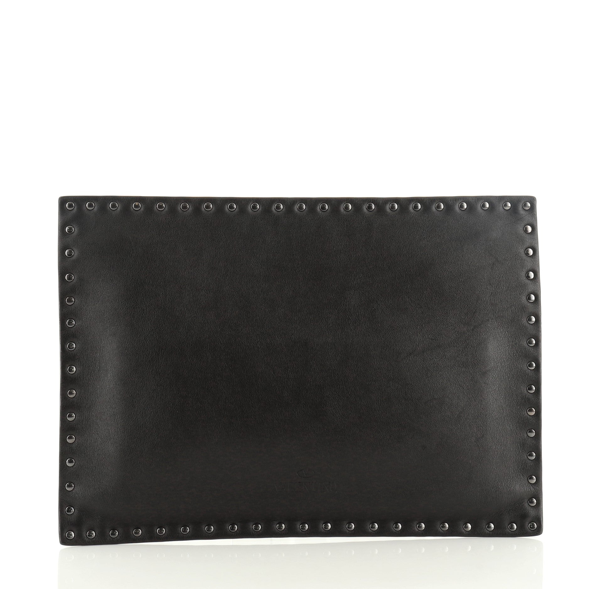 Rockstud Untitled Clutch Leather Medium