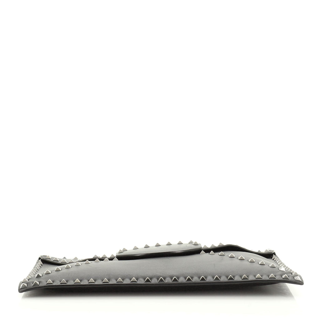 Rockstud Untitled Clutch Leather Medium