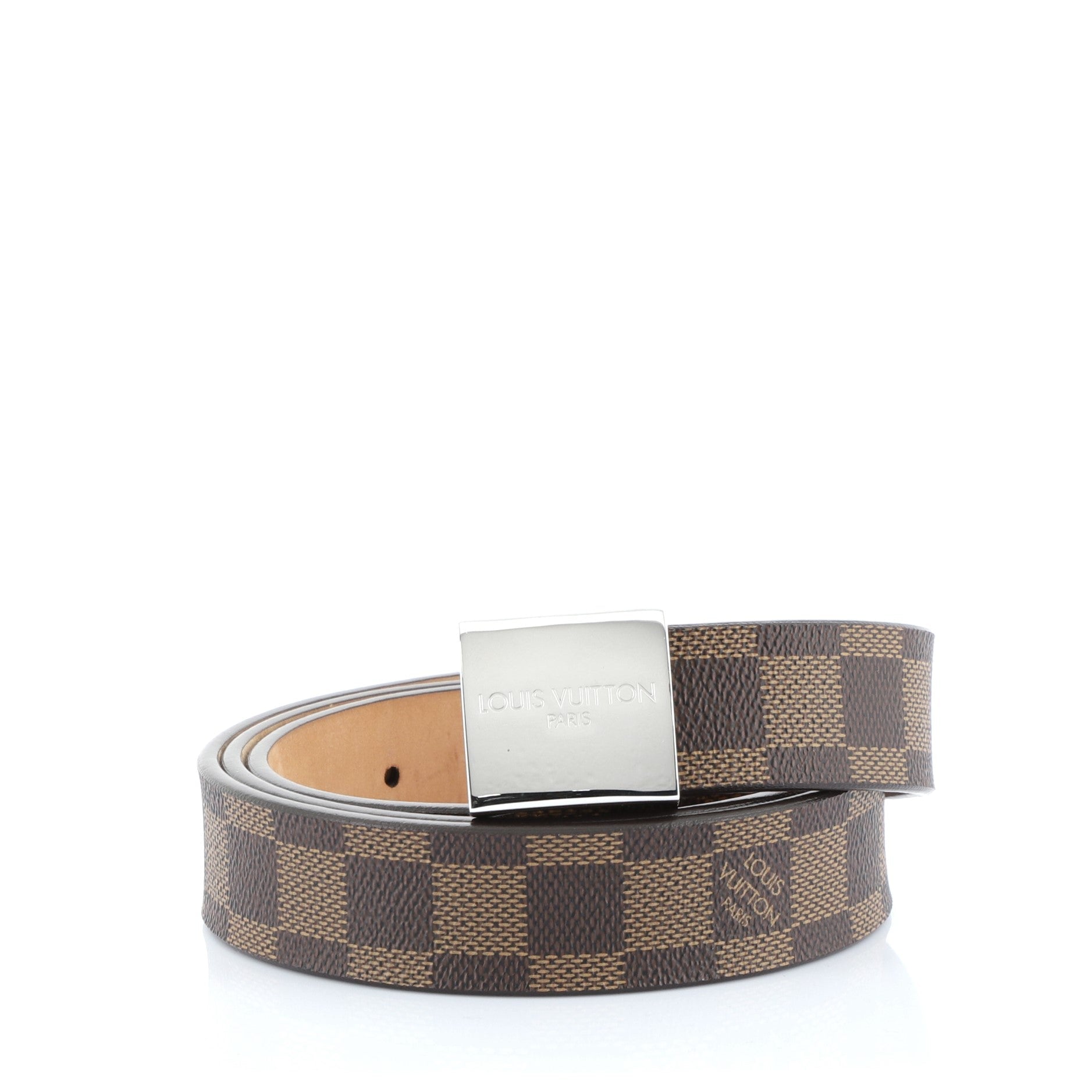 Ceinture Carre Belt Damier Thin 100