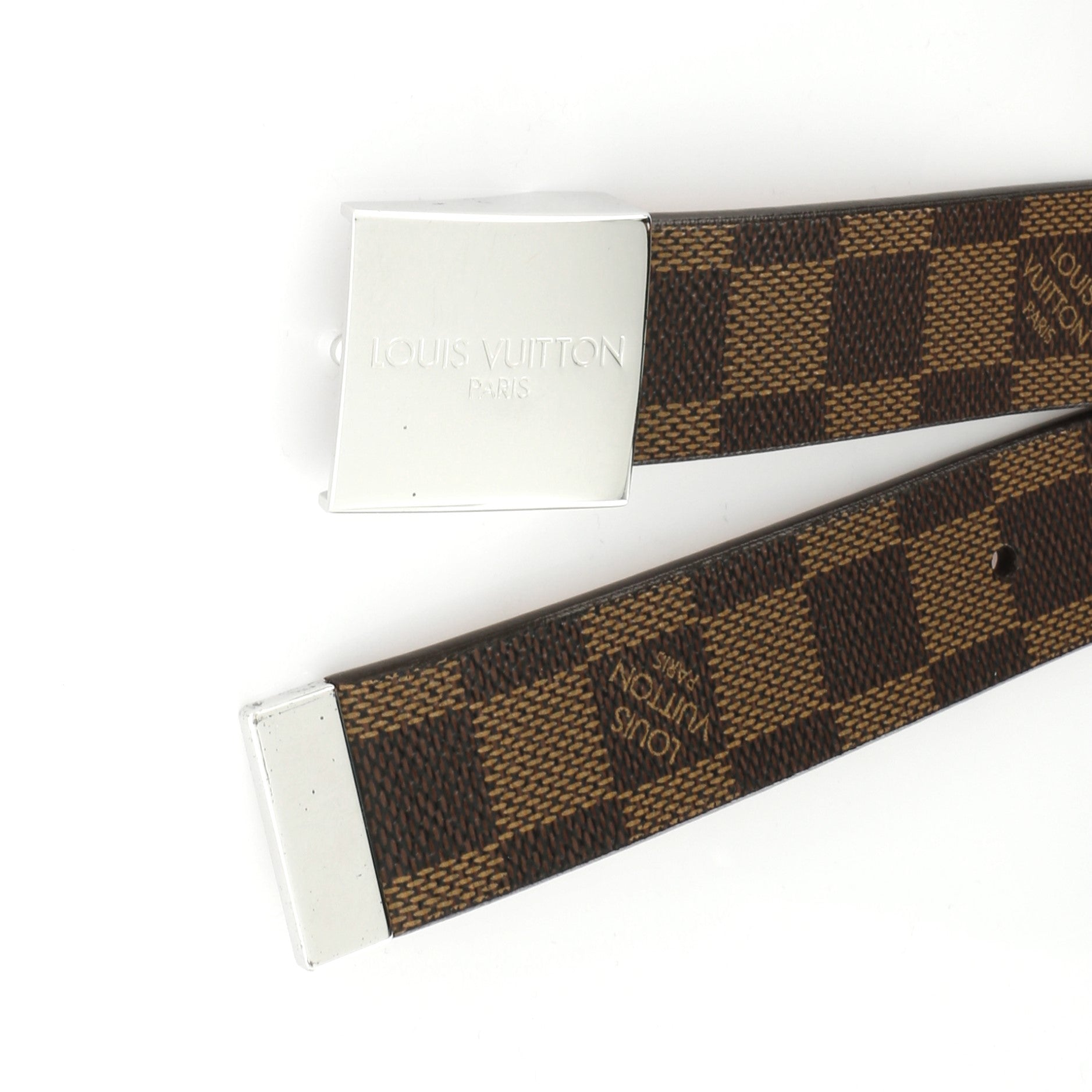 Ceinture Carre Belt Damier Thin 100