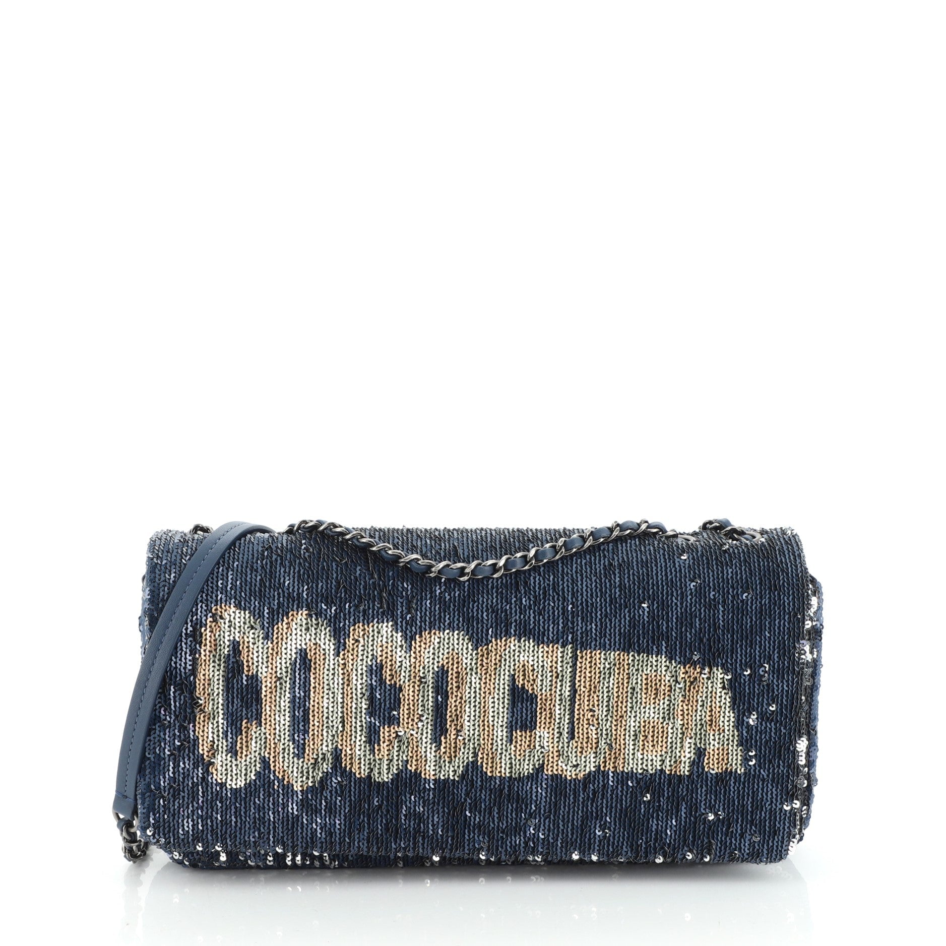 Coco Cuba Chain Clutch Sequins