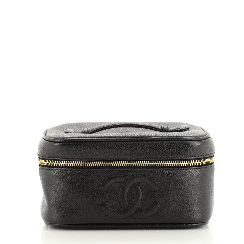 Vintage Timeless Cosmetic Case Caviar Medium