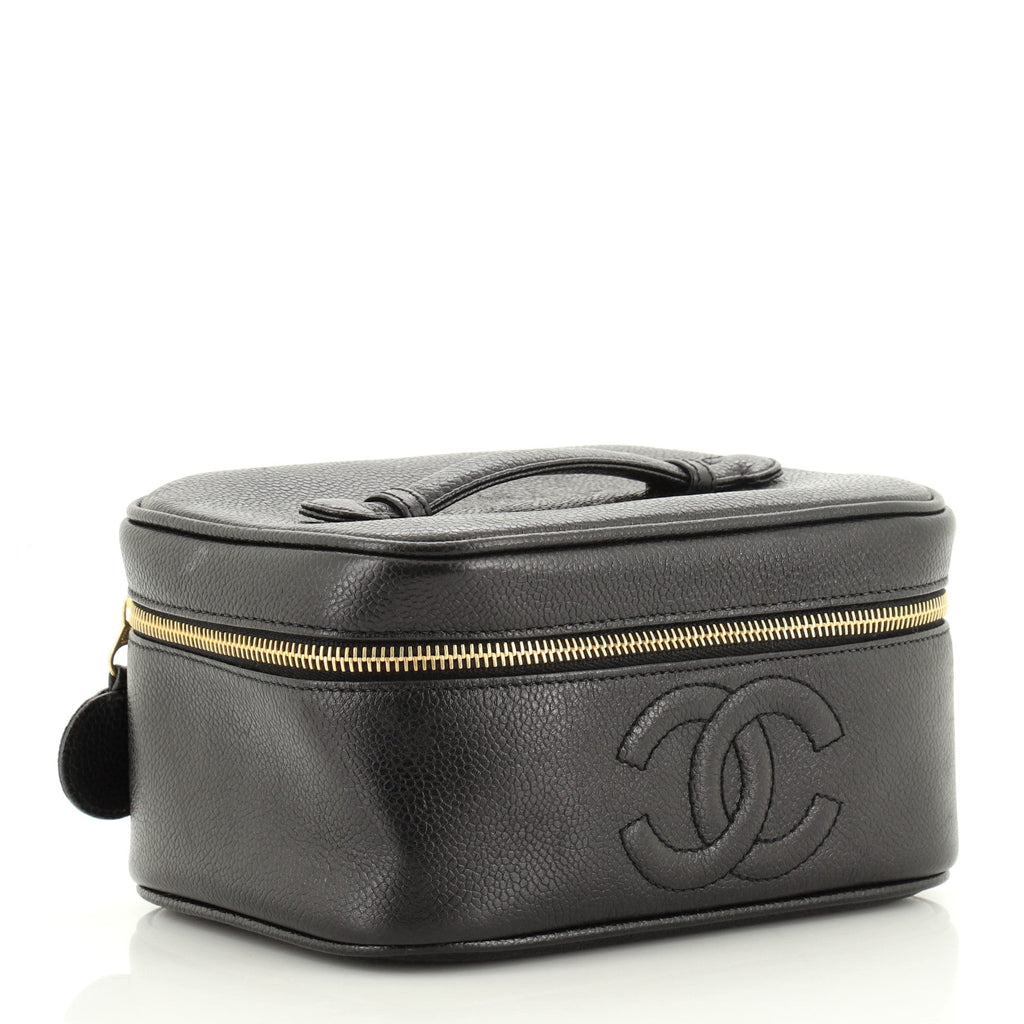 Vintage Timeless Cosmetic Case Caviar Medium