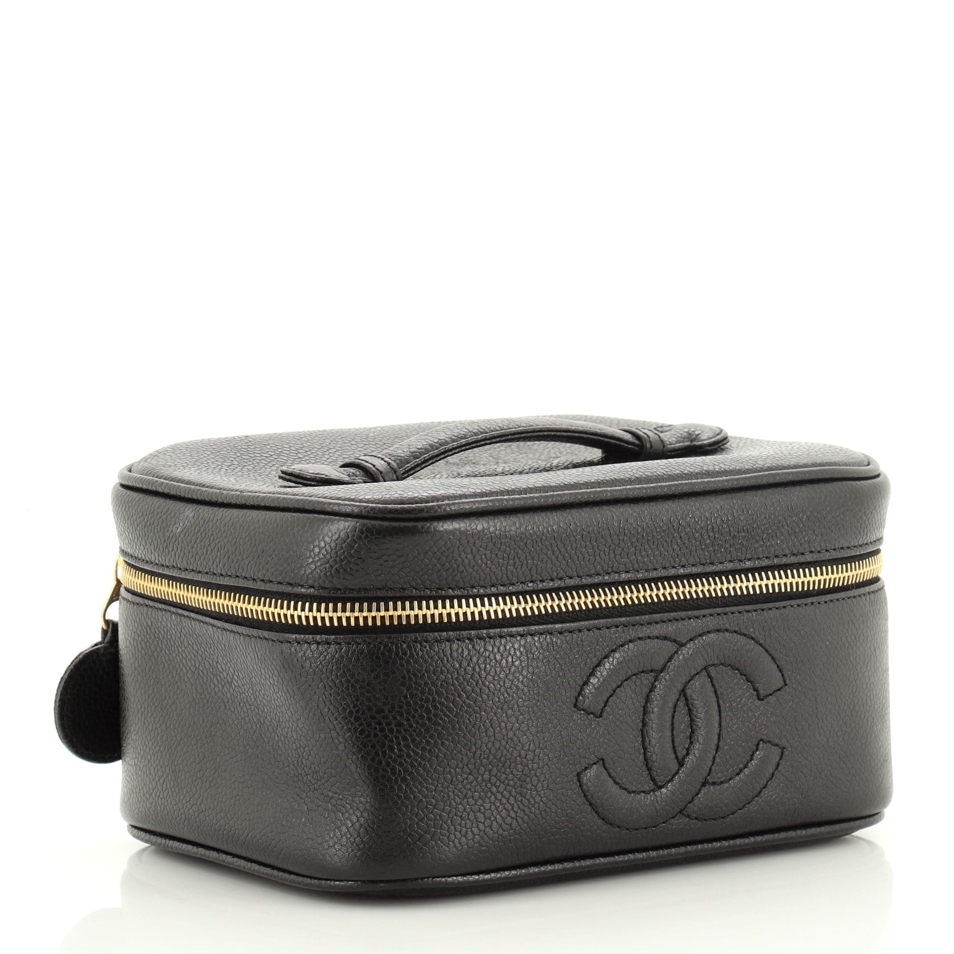 Vintage Timeless Cosmetic Case Caviar Medium