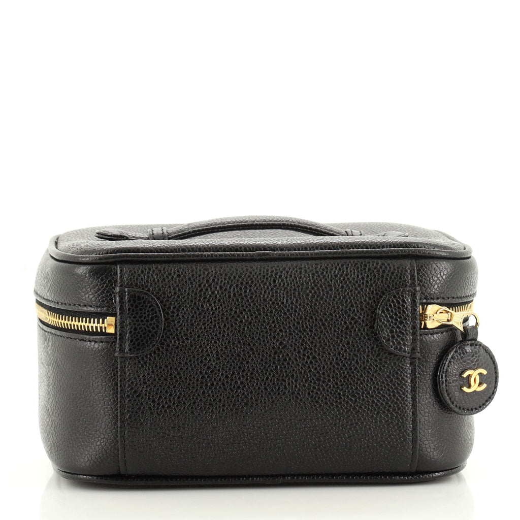 Vintage Timeless Cosmetic Case Caviar Medium