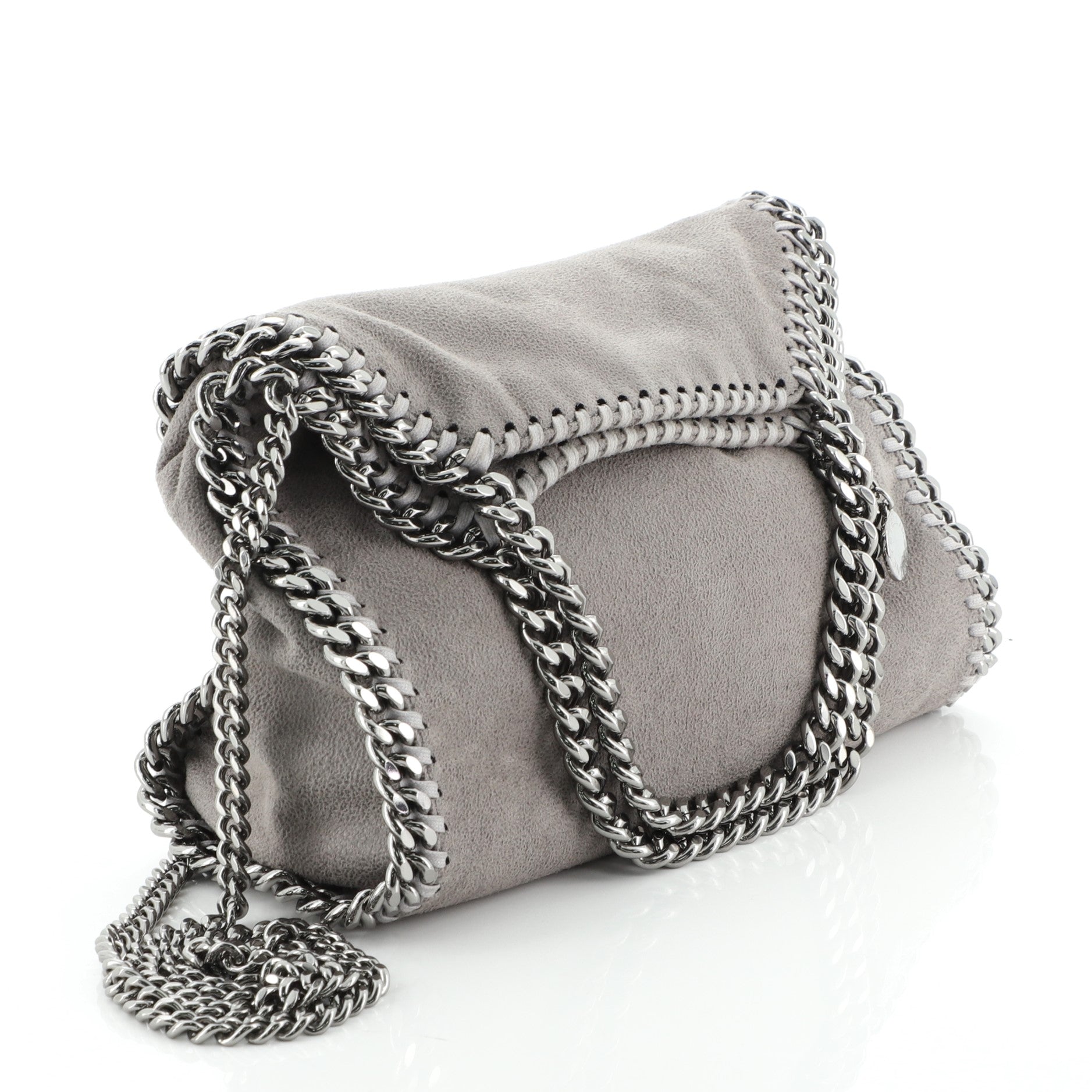 Falabella Fold Over Crossbody Bag Shaggy Deer Mini