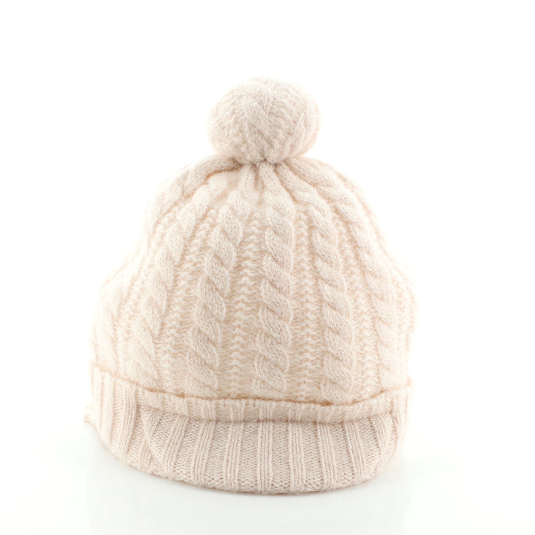 Children's Web Bobble Beanie Knit Wool XXL
