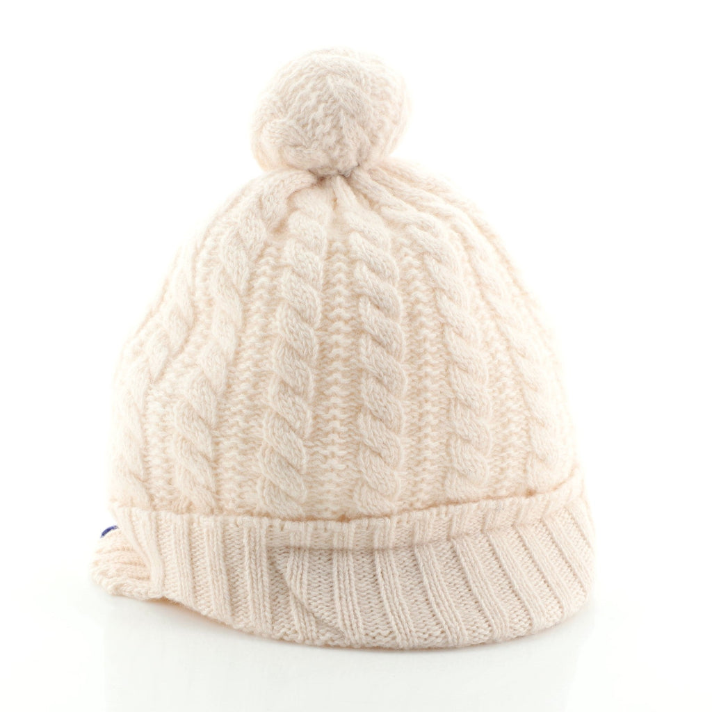 Children's Web Bobble Beanie Knit Wool XXL
