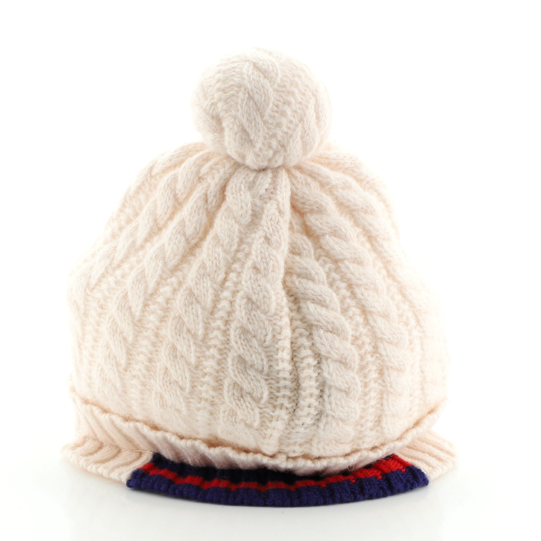 Children's Web Bobble Beanie Knit Wool XXL