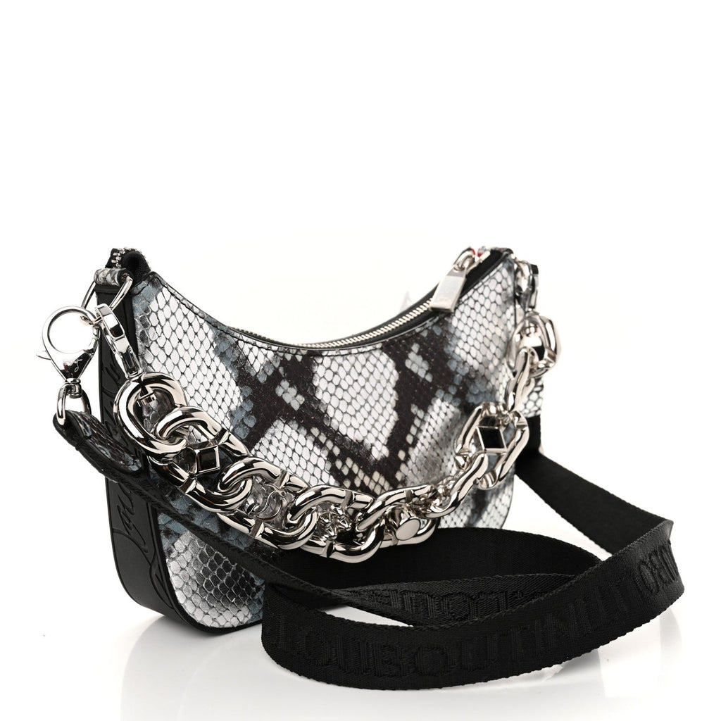 Calfskin Amazonia Loubila Mini Chain Shoulder Bag Multicolor