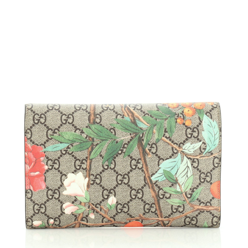Padlock Clutch Tian Print GG Coated Canvas