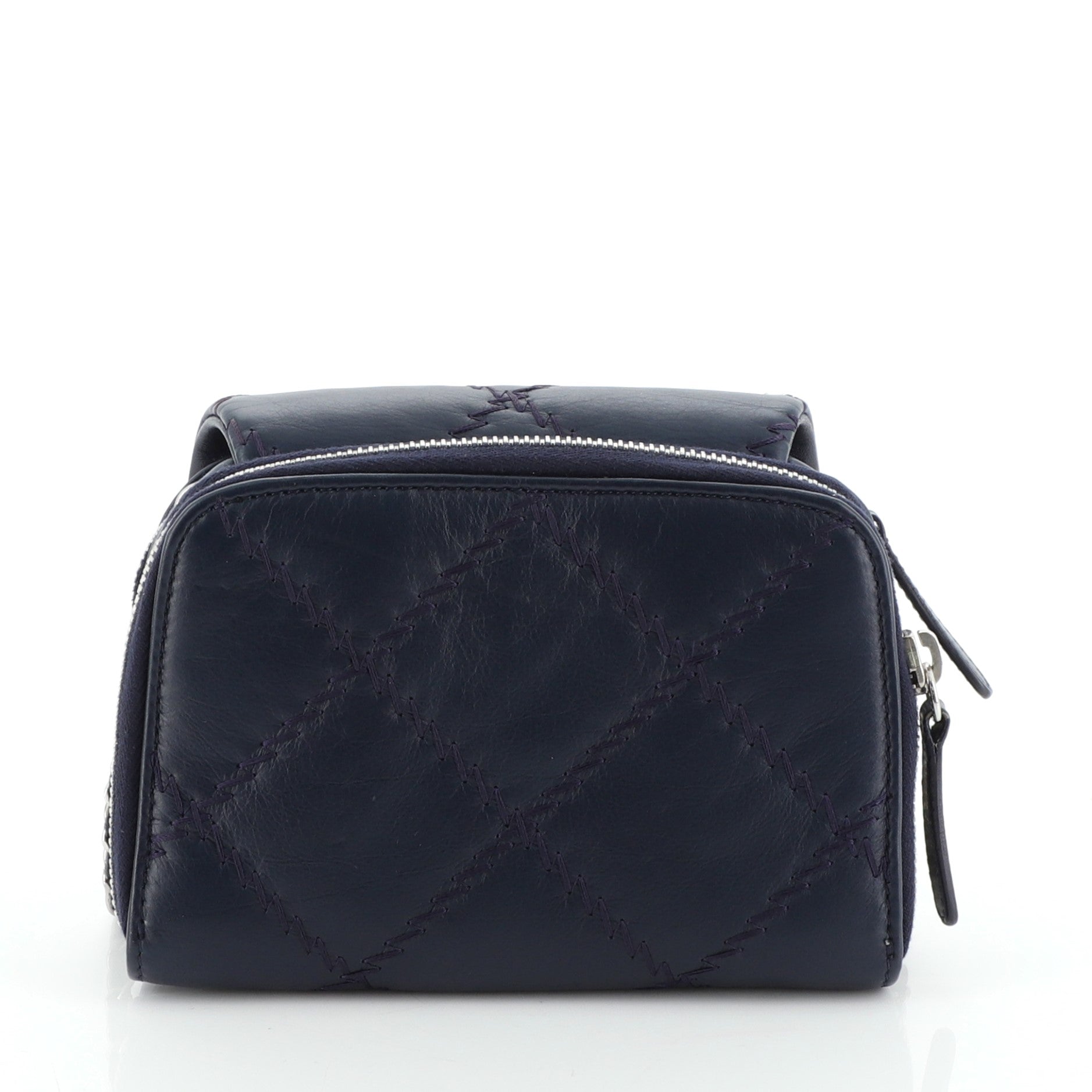Wallet on Chain Flap Bag Quilted Calfskin Mini
