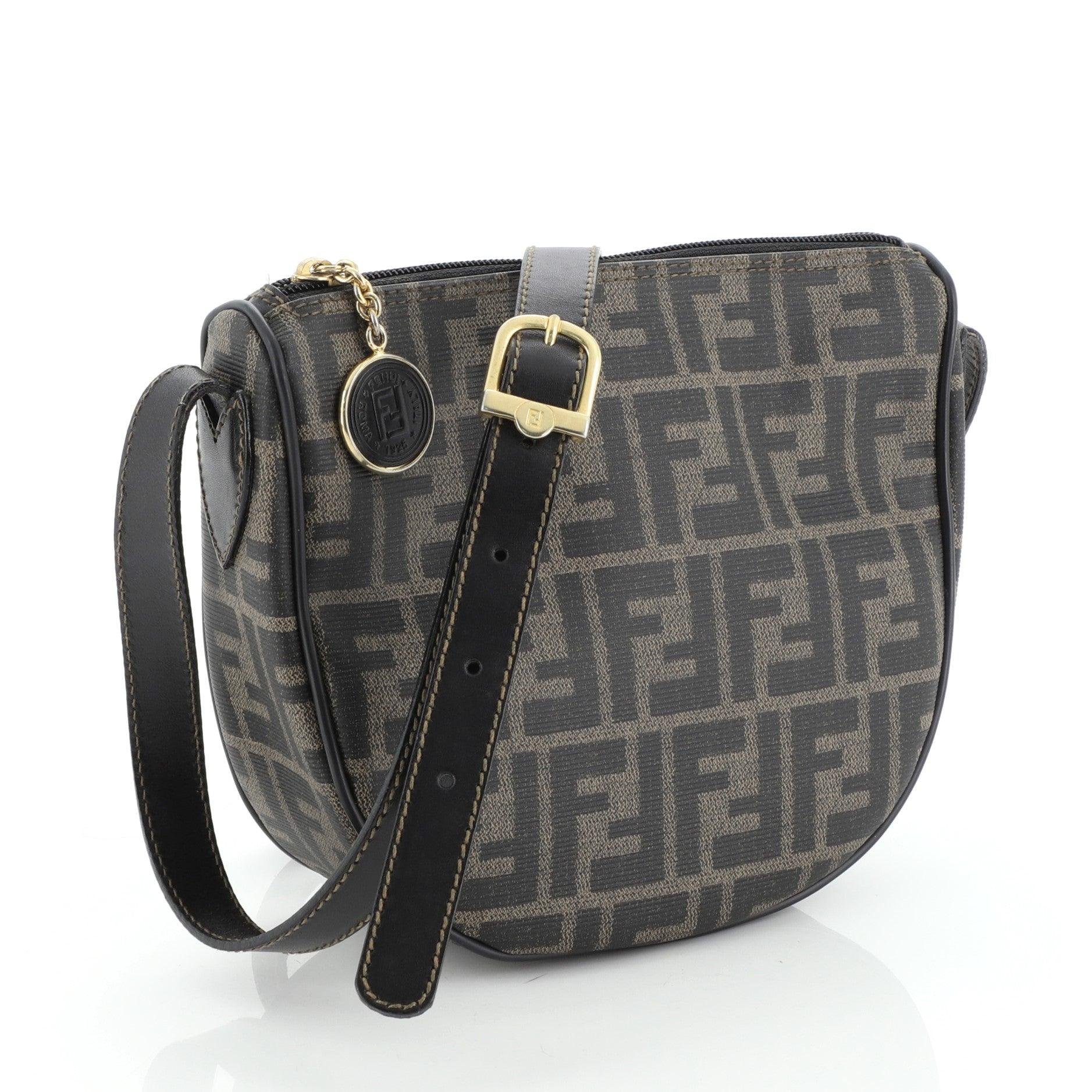 Zip Crossbody Bag Zucca Canvas Mini