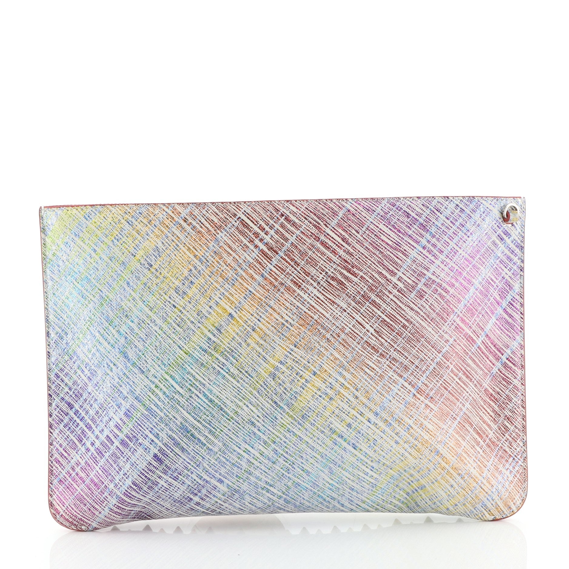 Loubiclutch Spiked Multicolor Leather