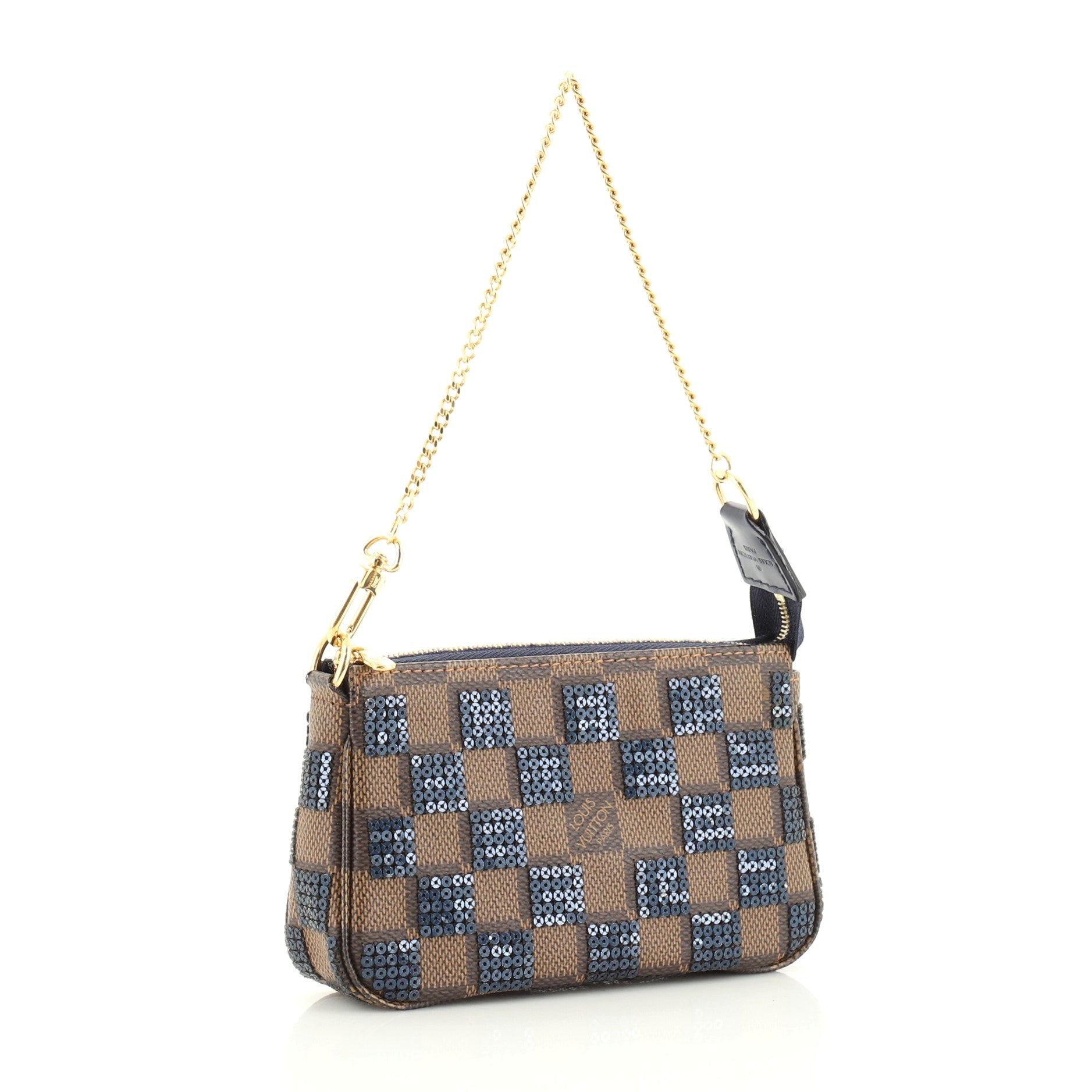 Pochette Accessoires Damier Paillettes Mini