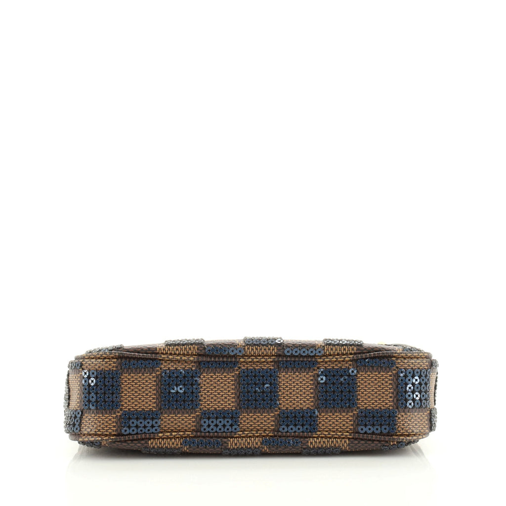 Pochette Accessoires Damier Paillettes Mini