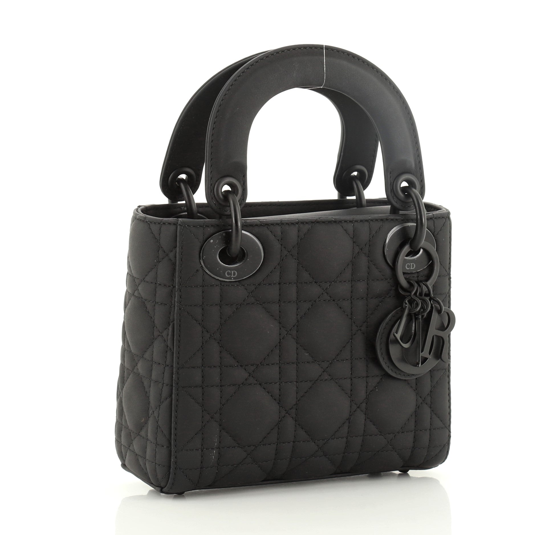Ultra Matte Lady Dior Chain Bag Cannage Quilt Calfskin Mini