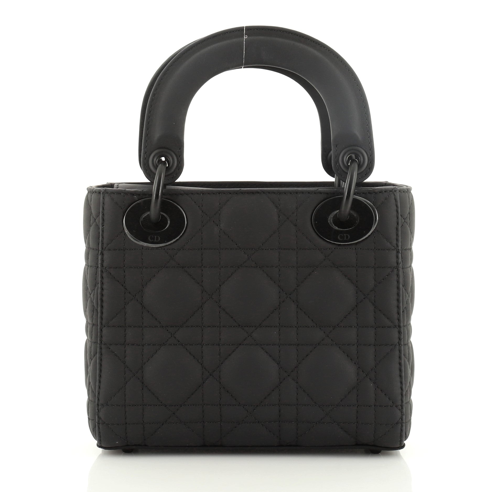 Ultra Matte Lady Dior Chain Bag Cannage Quilt Calfskin Mini