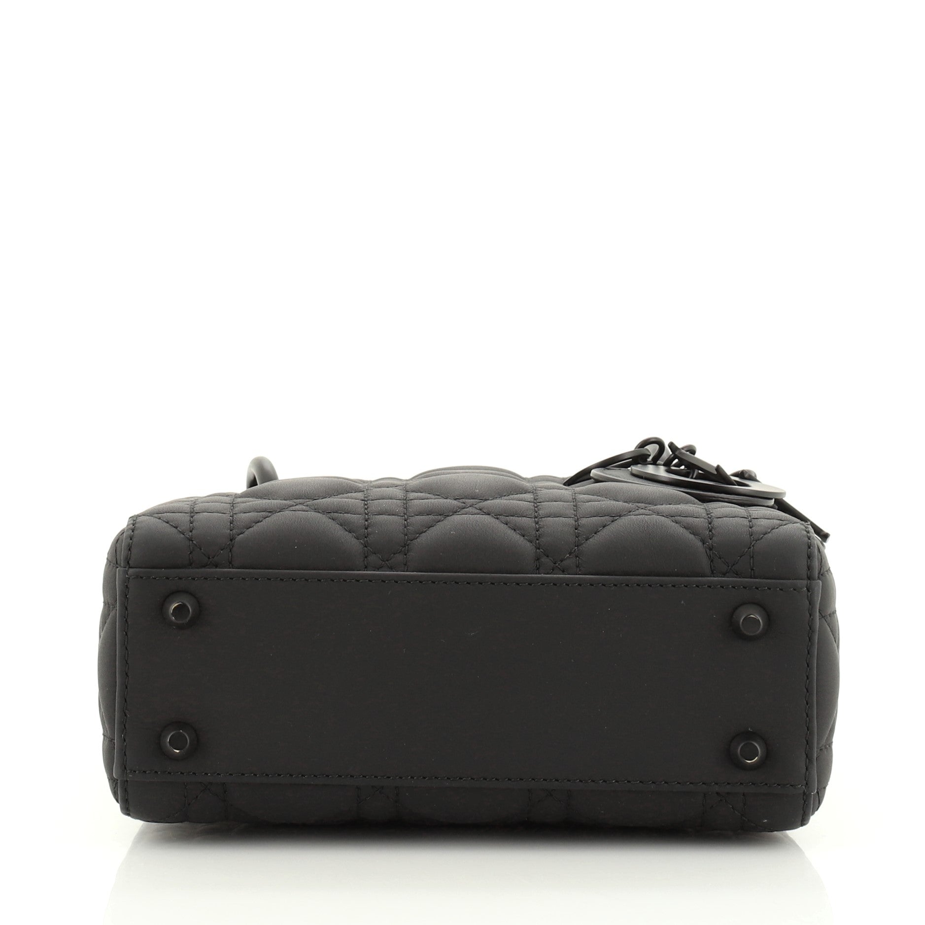 Ultra Matte Lady Dior Chain Bag Cannage Quilt Calfskin Mini