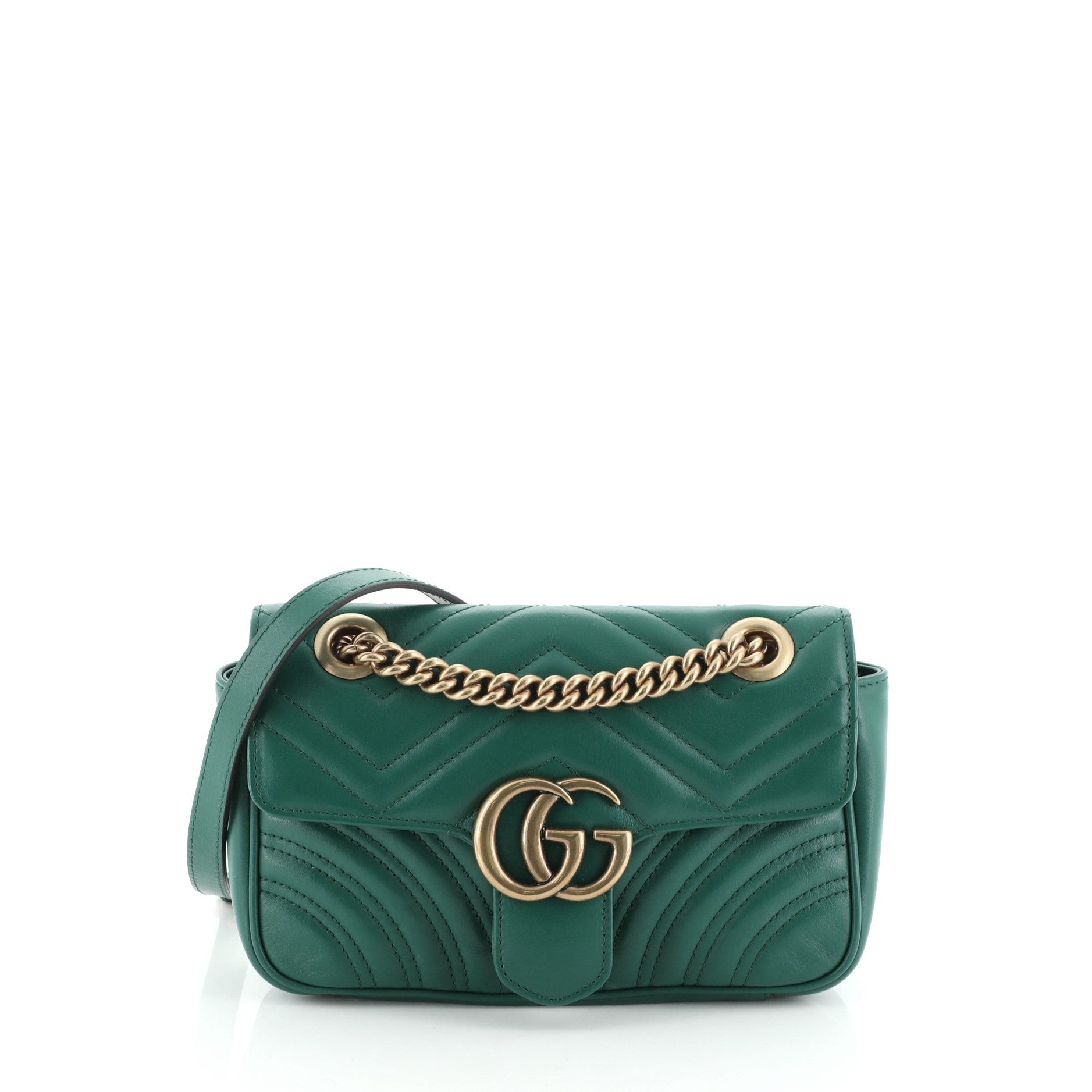 GG Marmont Flap Bag Matelasse Leather Mini