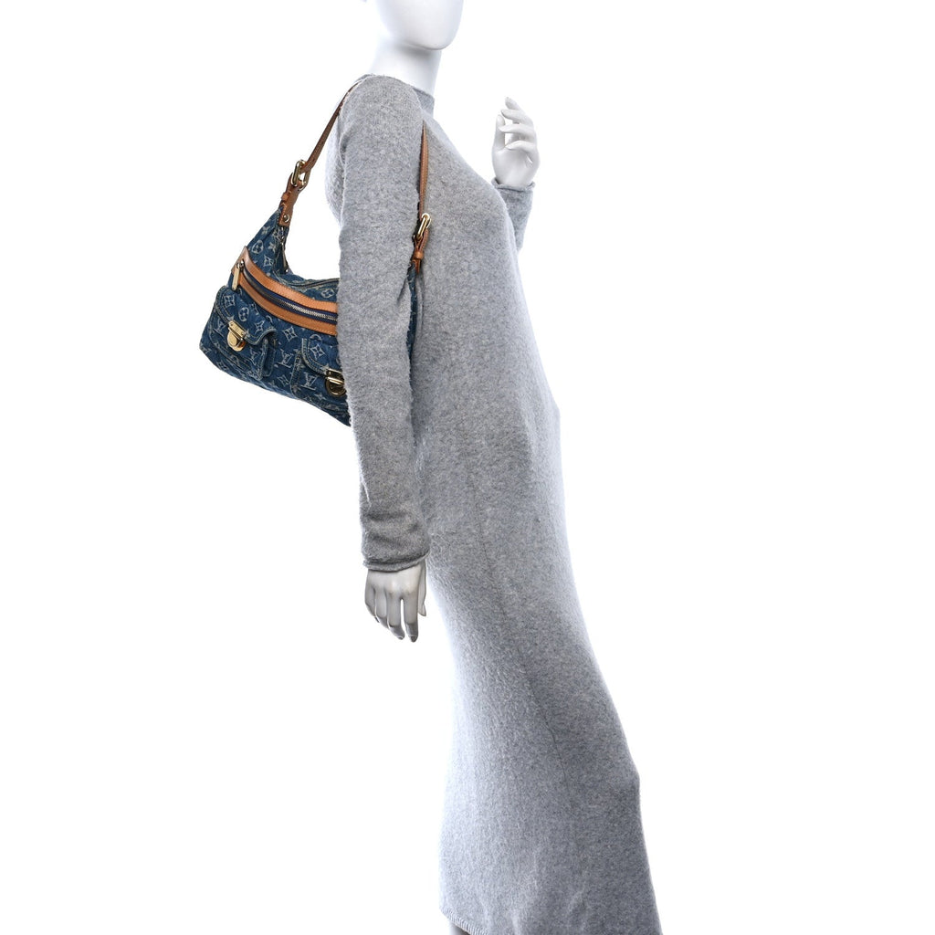 Monogram Denim Baggy PM Blue