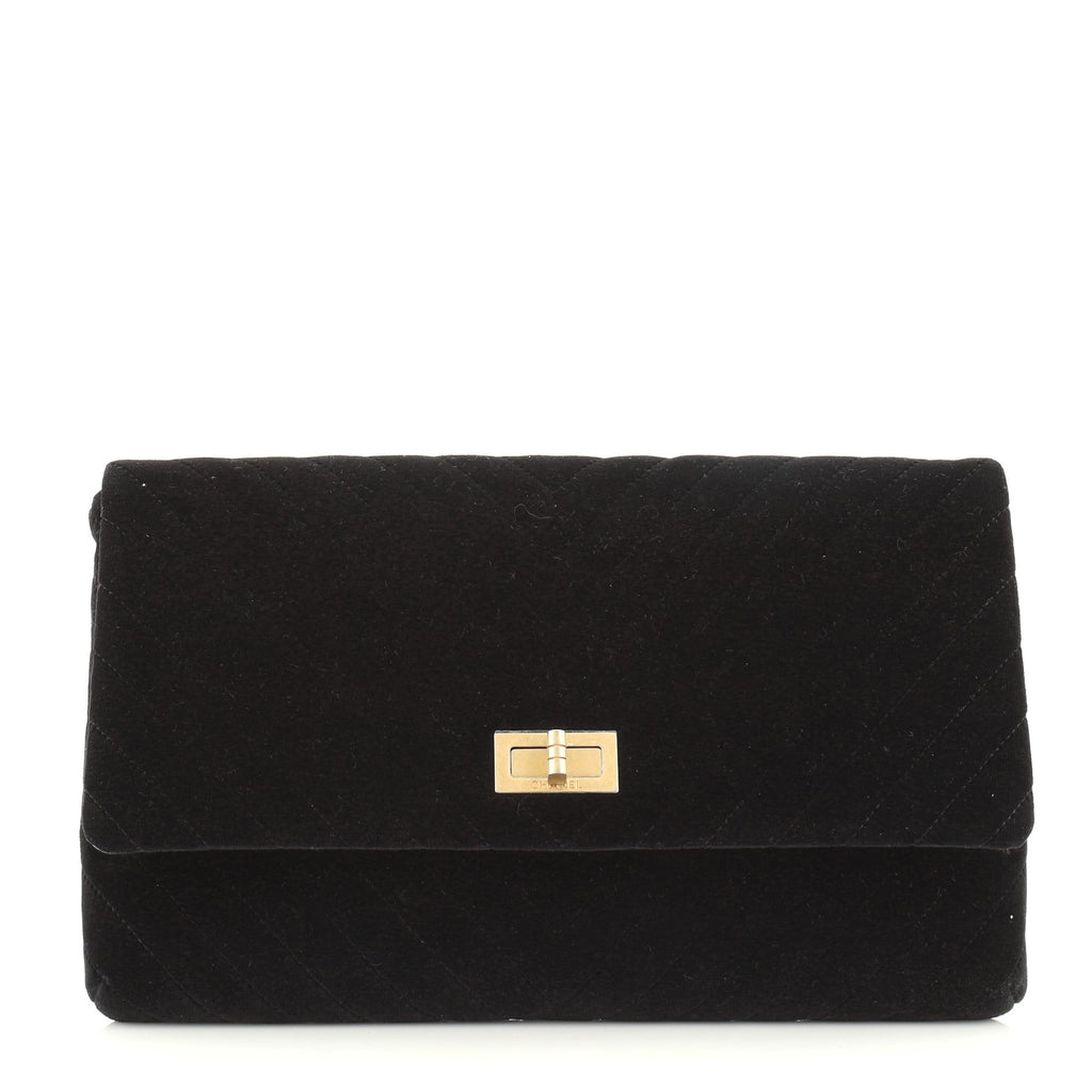 Reissue 2.55 Flap Clutch Chevron Velvet