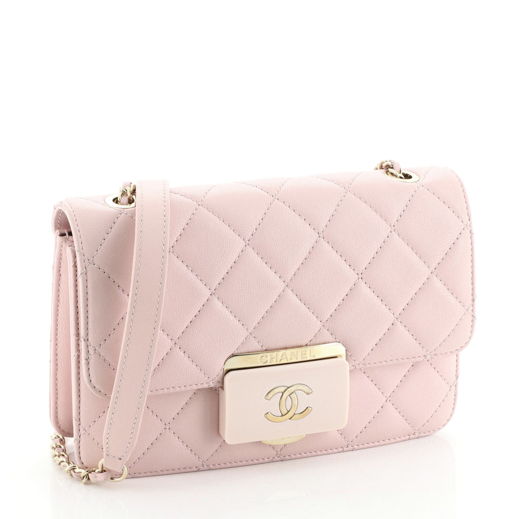 Beauty Lock Flap Bag Quilted Sheepskin Mini