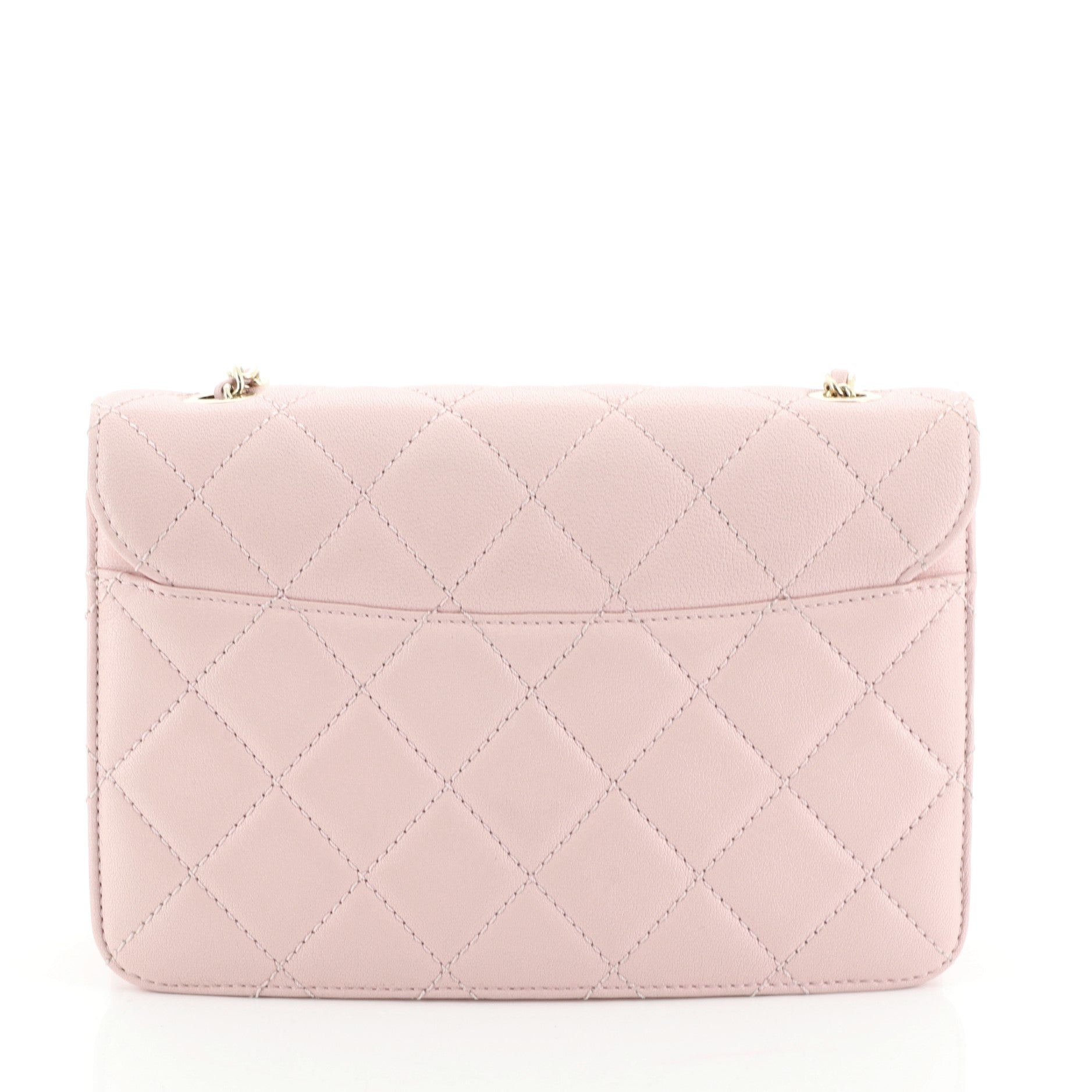 Beauty Lock Flap Bag Quilted Sheepskin Mini