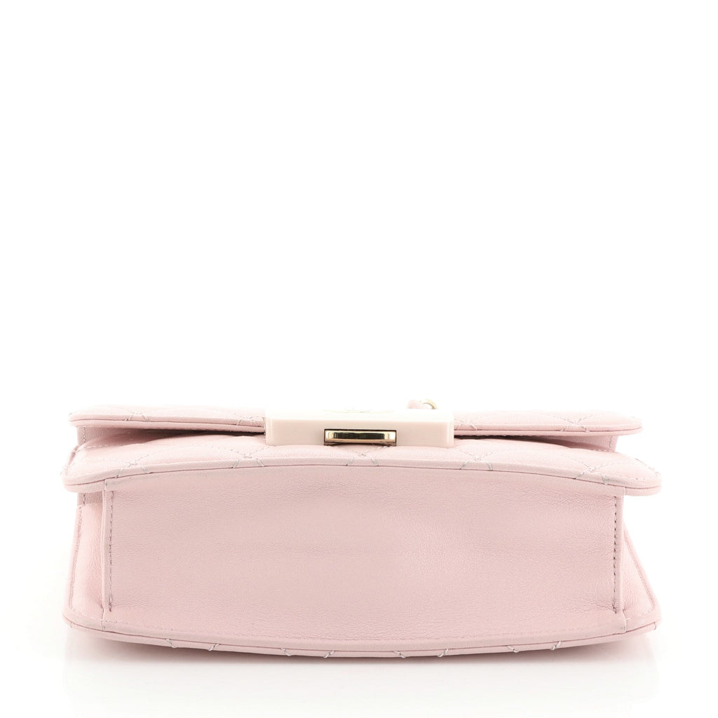 Beauty Lock Flap Bag Quilted Sheepskin Mini