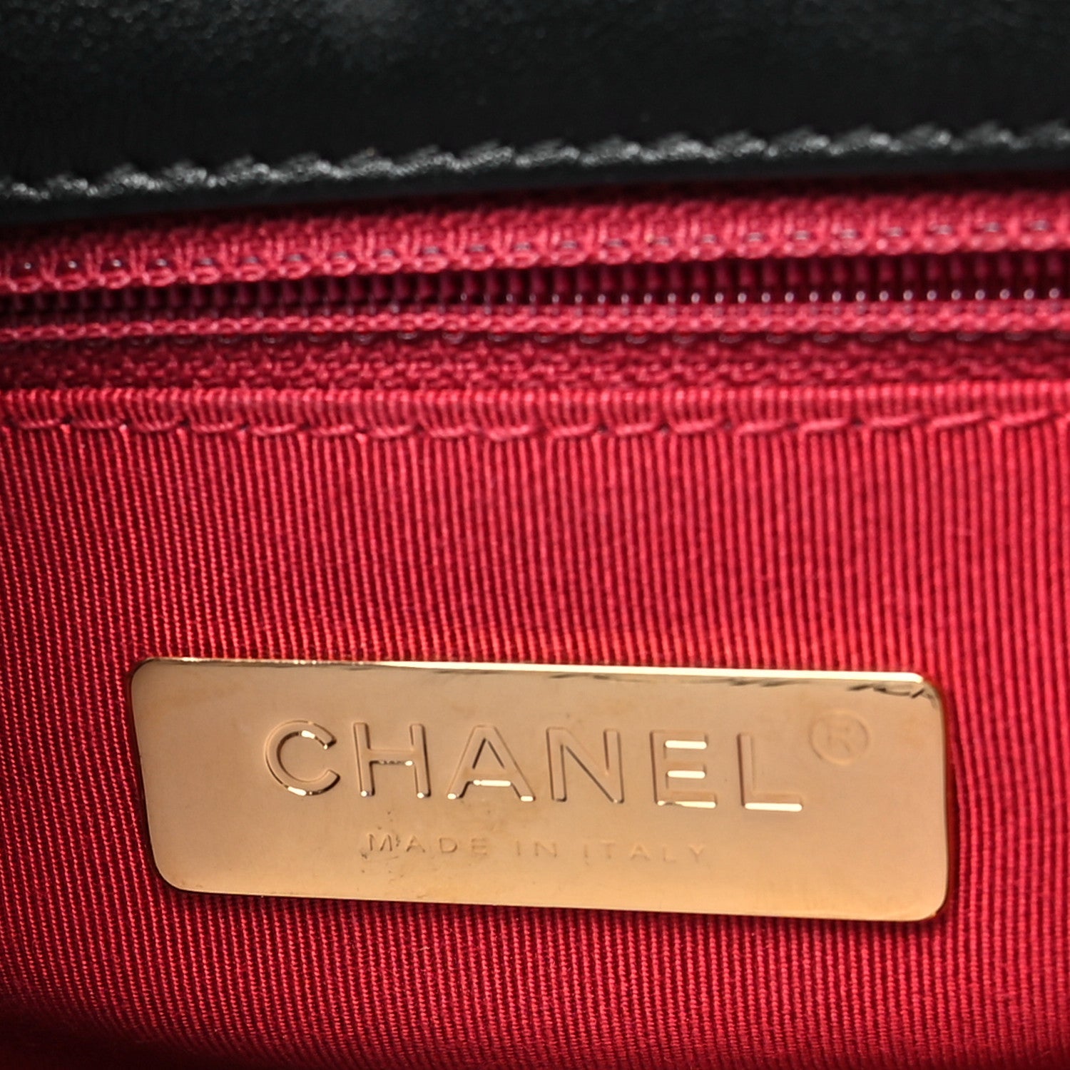 Lambskin Quilted Large Chanel 19 Flap Black
