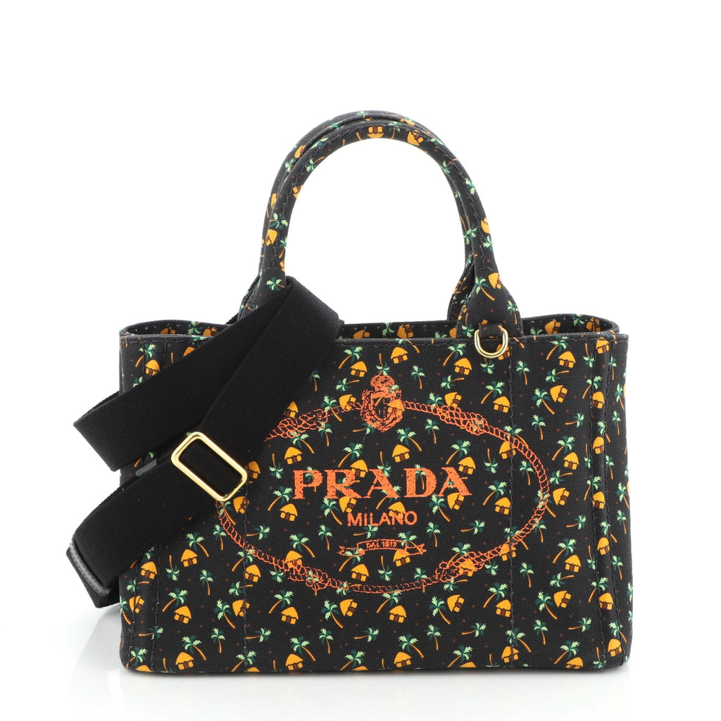 Canapa Convertible Tote Printed Canvas Mini