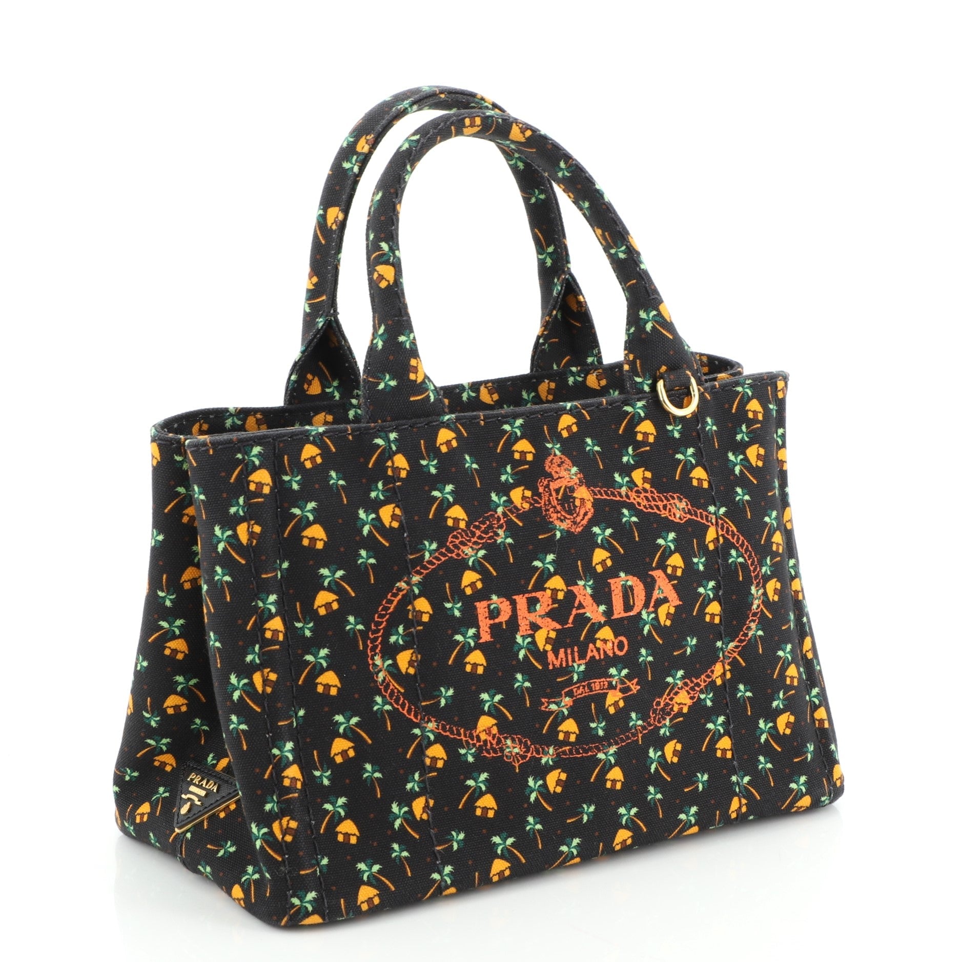 Canapa Convertible Tote Printed Canvas Mini