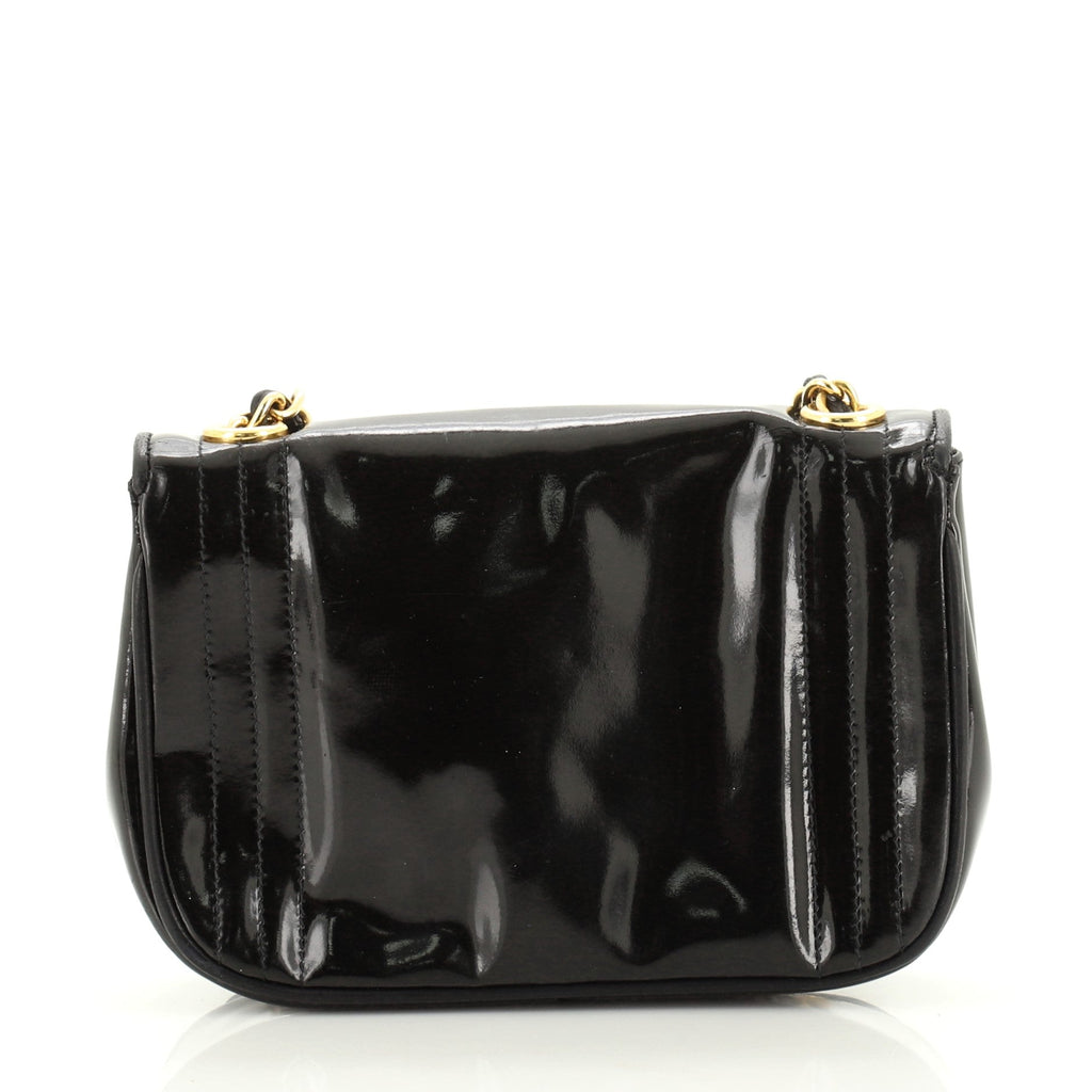 Vintage CC Stitch Flap Bag Patent Mini