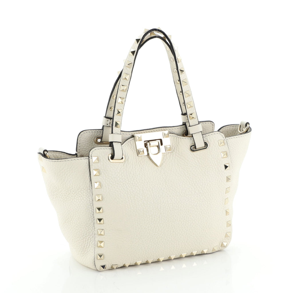 Rockstud Tote Pebbled Leather Mini