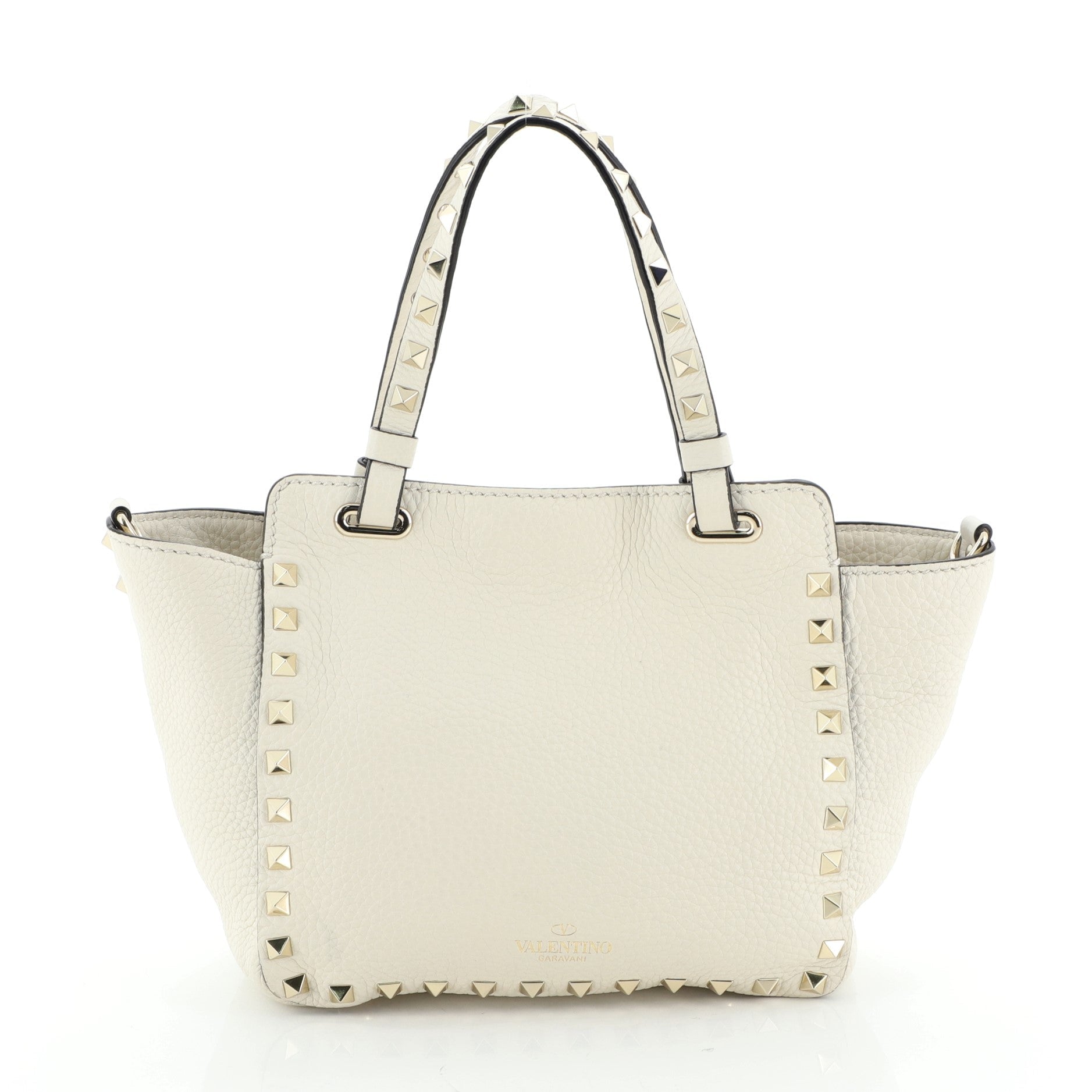 Rockstud Tote Pebbled Leather Mini