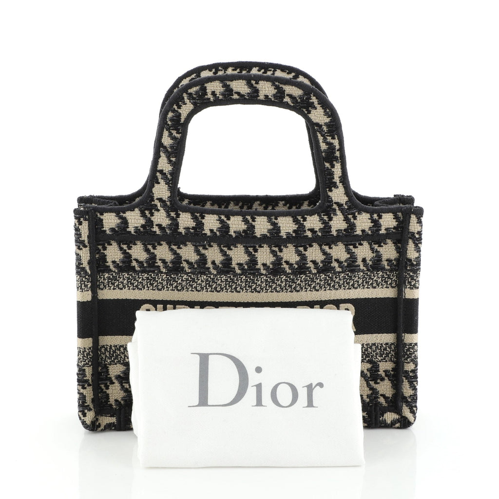 Book Tote Houndstooth Canvas Mini
