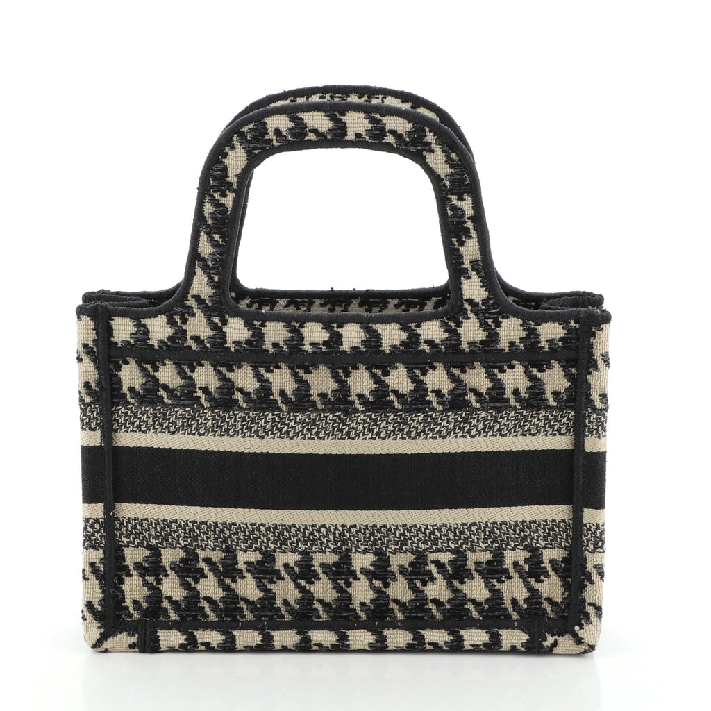 Book Tote Houndstooth Canvas Mini