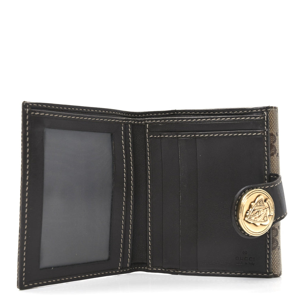Crystal Monogram Hysteria Wallet Brown
