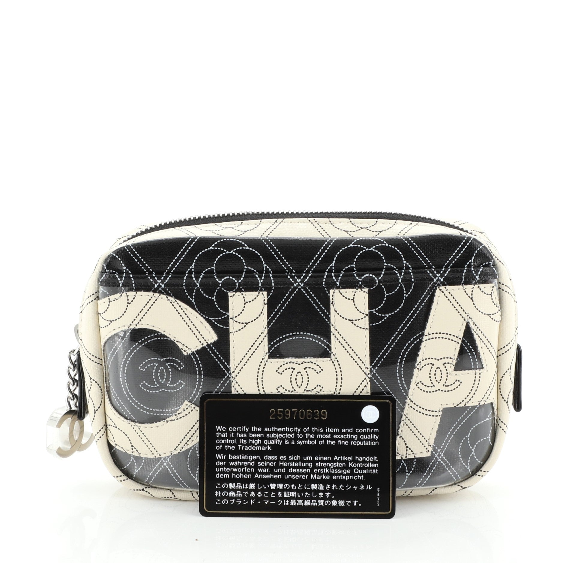 Logo Camera Case Clutch Printed Coated Canvas