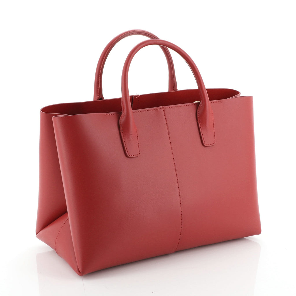 Convertible Folded Tote Leather Mini